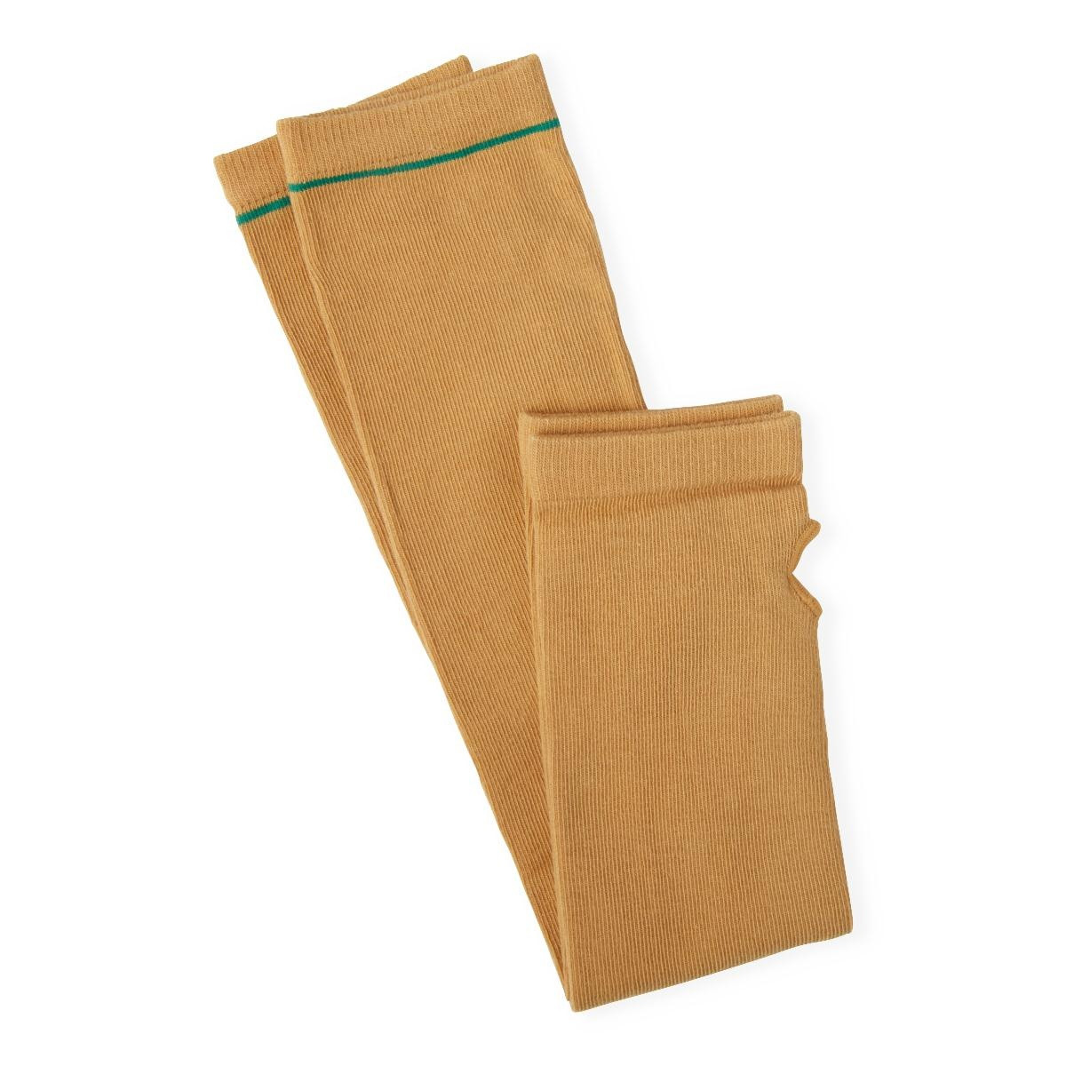 Medline Protective Arm Sleeves, NONSLEEVETLG, Beige, Green Stripe (18.0" L X  11" Circ.) - 1 Pair