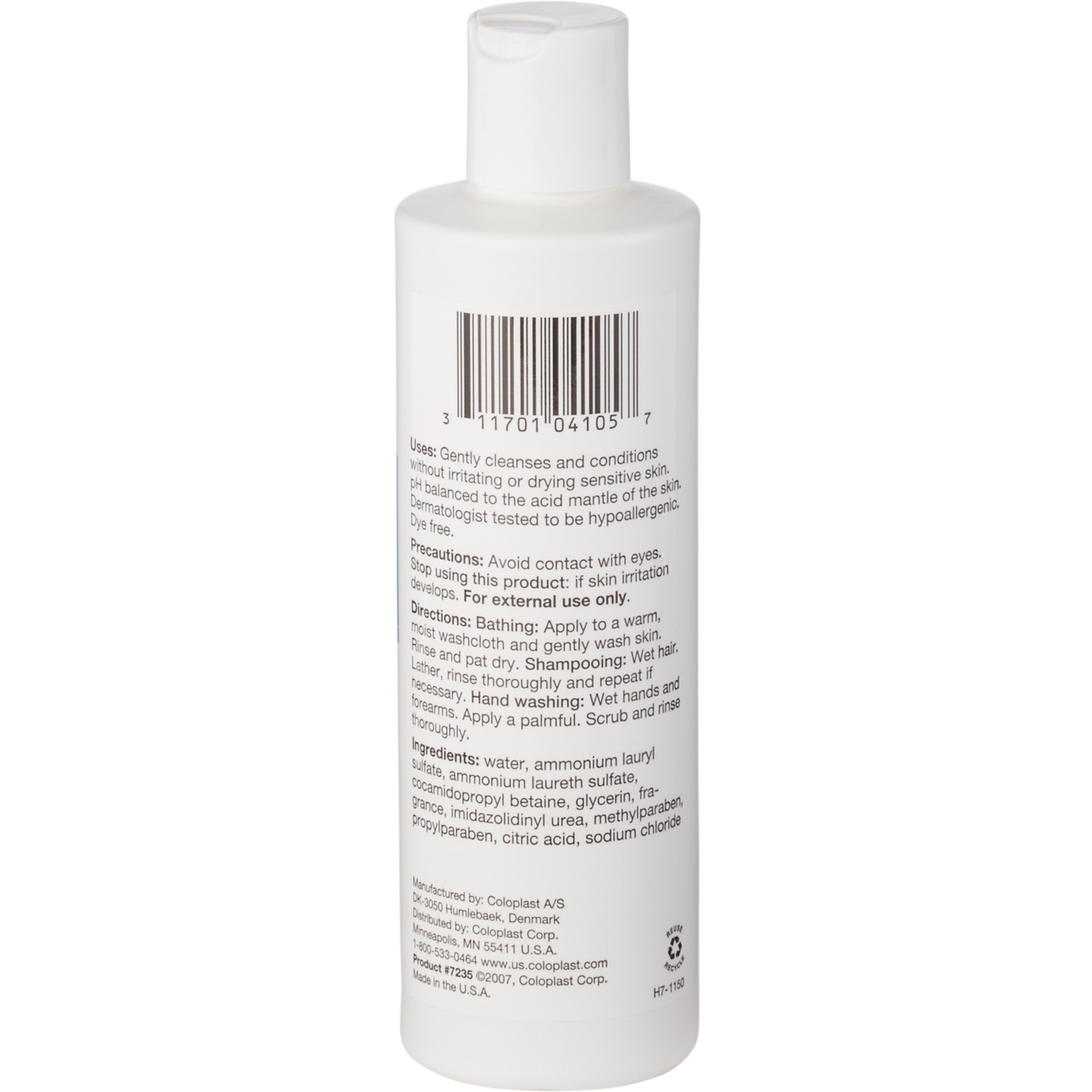 Coloplast Gentle Rain Shampoo and Body Wash, Scented