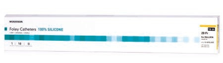 McKesson Foley Catheter, 2-Way Coude Tip, 5 cc Balloon, 16-SFOL520C, 20 Fr. - Box of 10