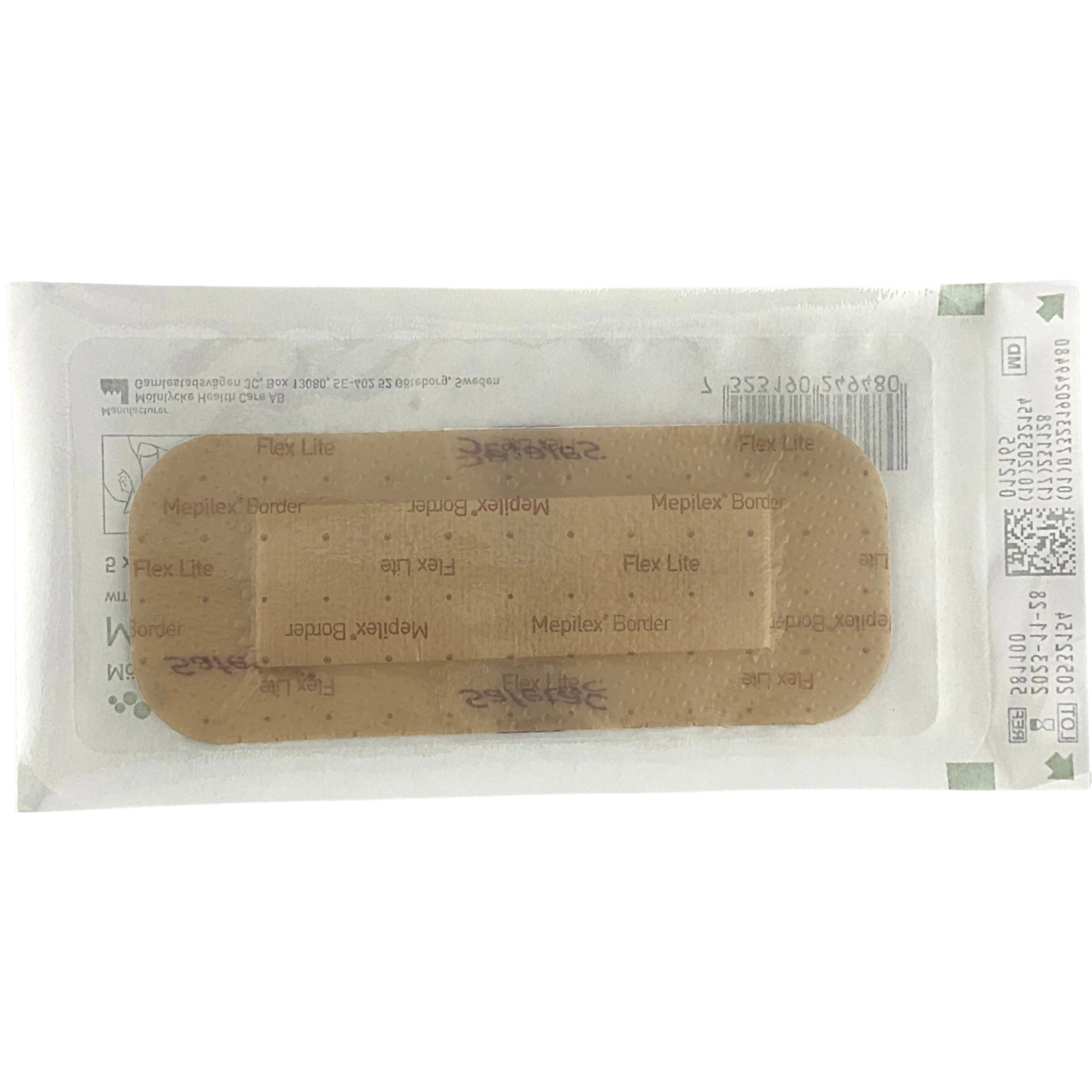 Mepilex Border Flex Lite Silicone Adhesive Dressing with Border, 581100, 2" X 5" - Box of 5