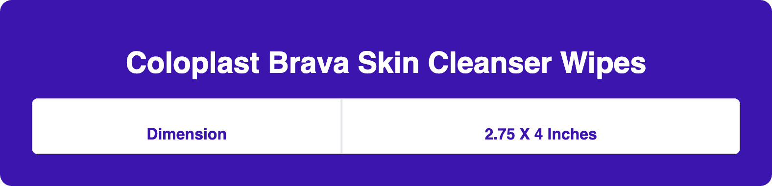 Coloplast Brava Skin Cleanser Wipes