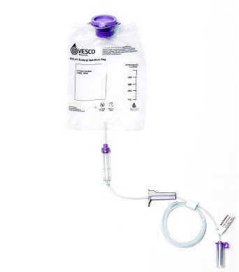 Vesco Gravity Feeding Bag Set, VED-038, 500 mL - 1 Each