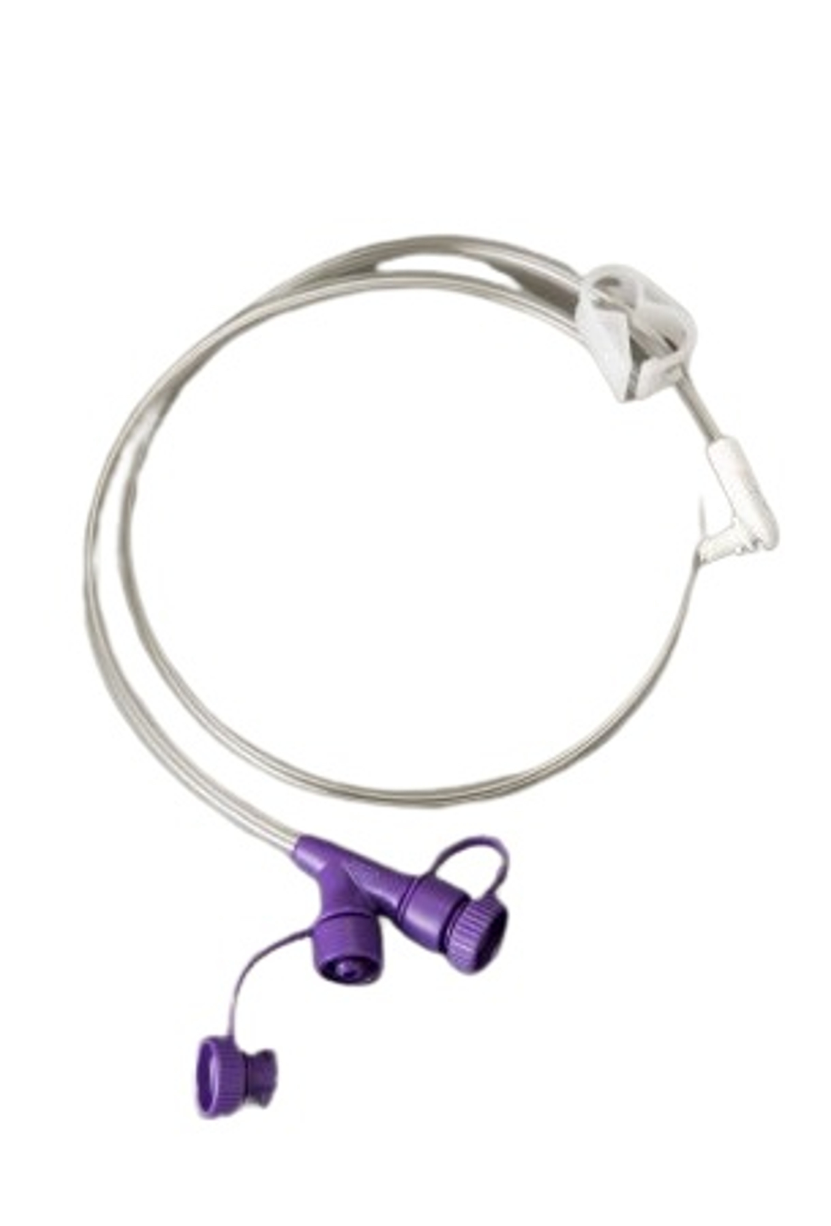Vesco Dual ENFit LowProfile Extension Set, VED-1001, 24" - Right Angle - 1 Each