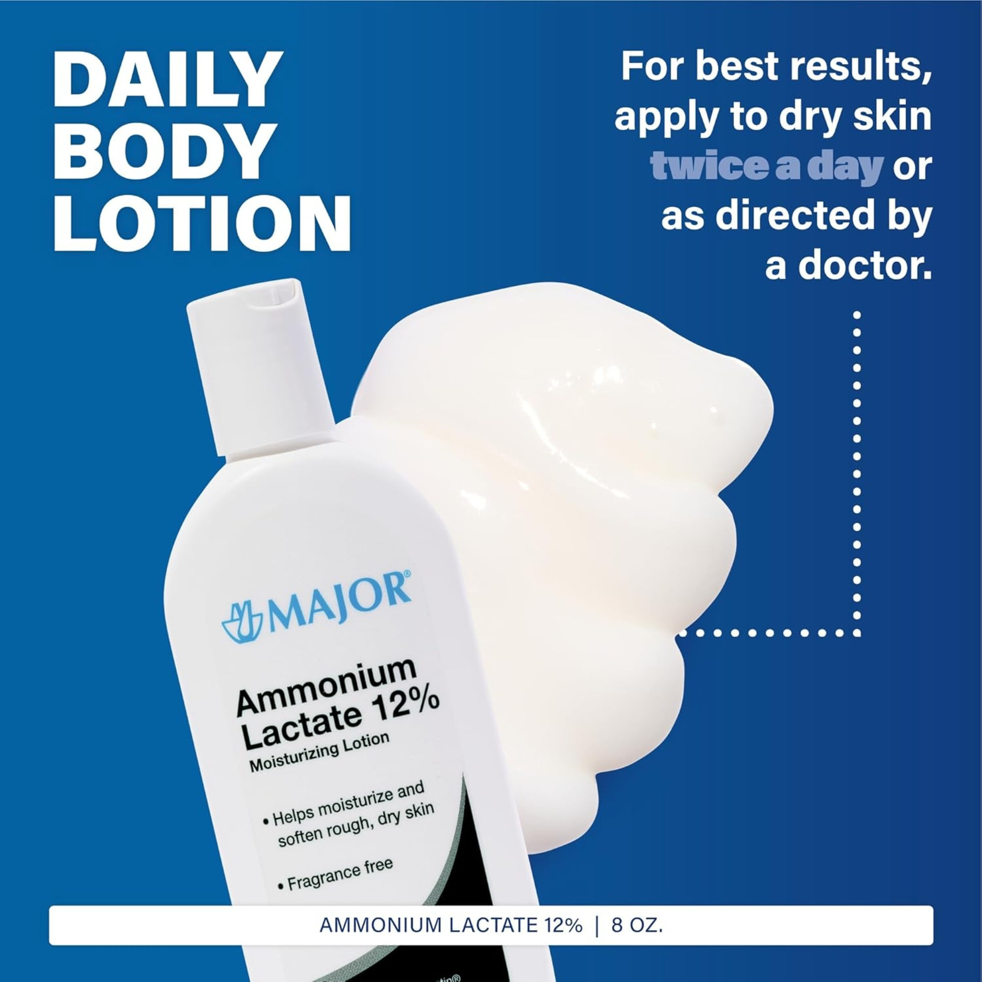 Major Ammonium Lactate Moisturizing Lotion, Unscented