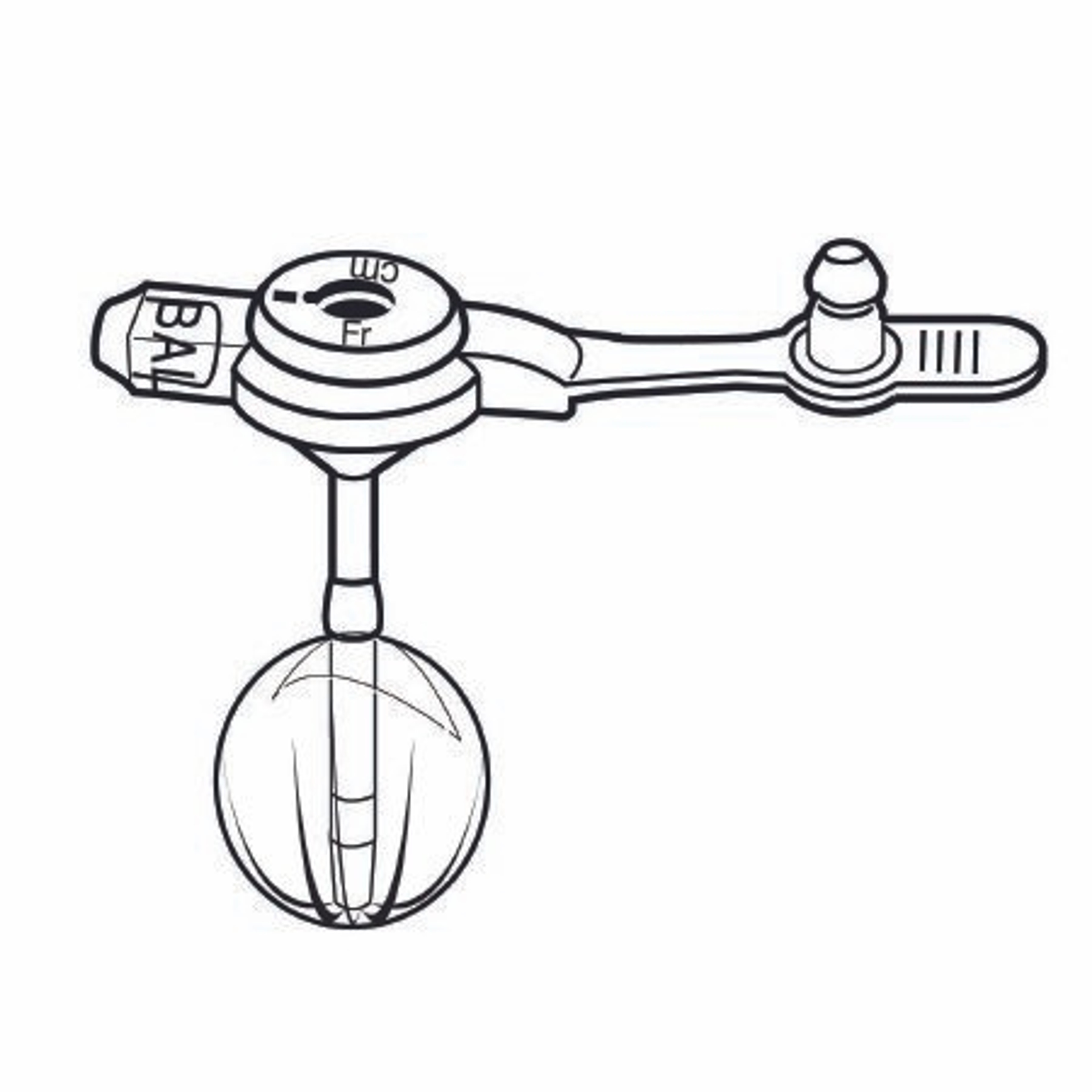 MIC-KEY Low-Profile Gastrostomy Feeding Tube Kit with 5 mL Balloon, 14 Fr. , 01201425, 2.5 cm Tube - 1 Each