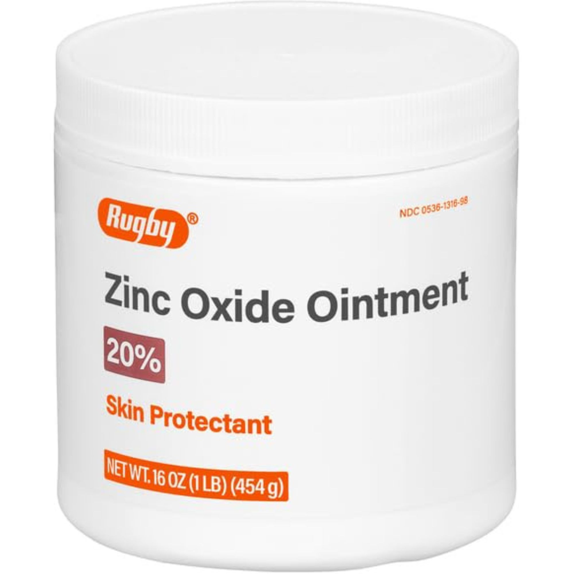 Rugby Zinc Oxide Skin Protectant Ointment, 00536131698, 16 oz.  - 1 Each