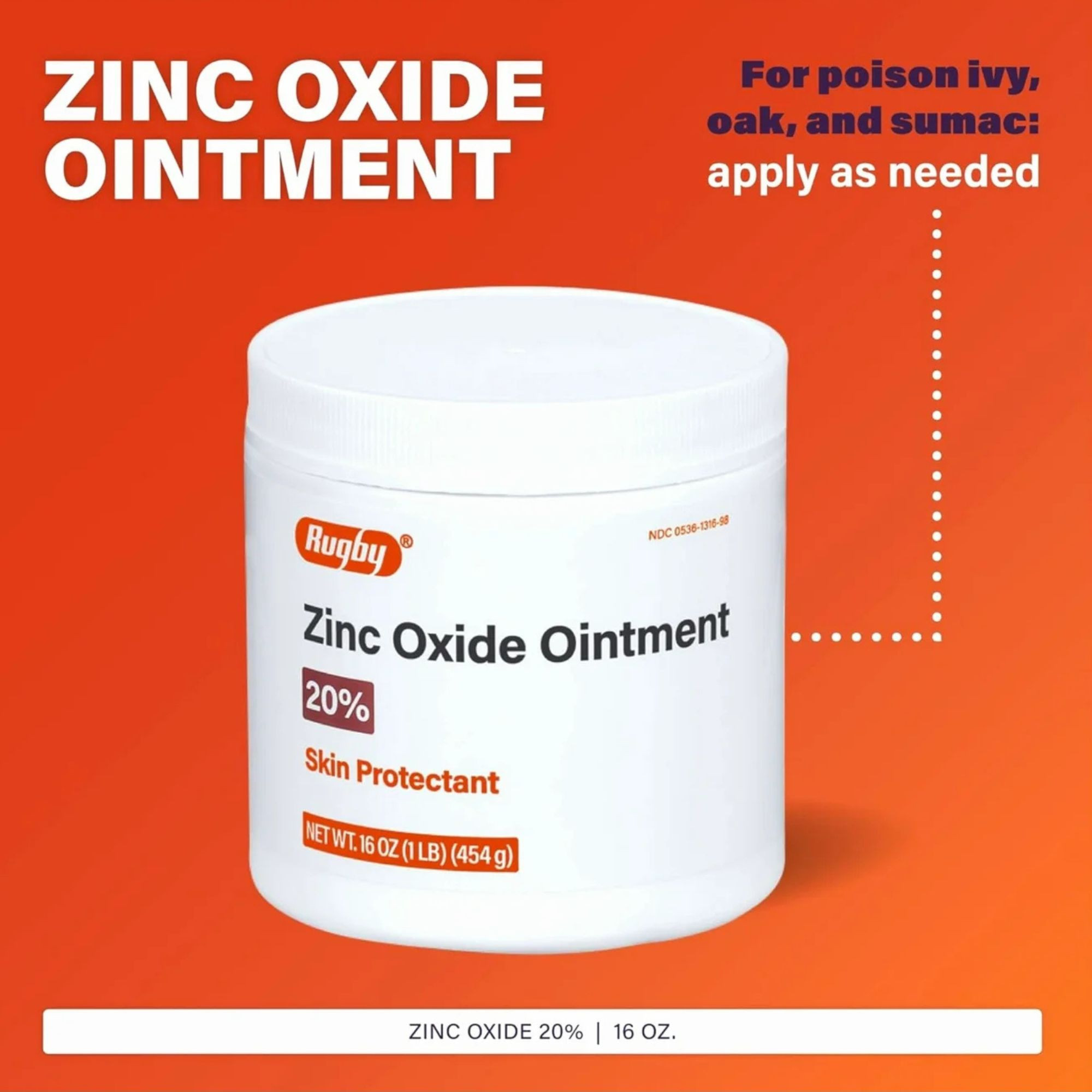 Rugby Zinc Oxide Skin Protectant Ointment | Shop at Carewell