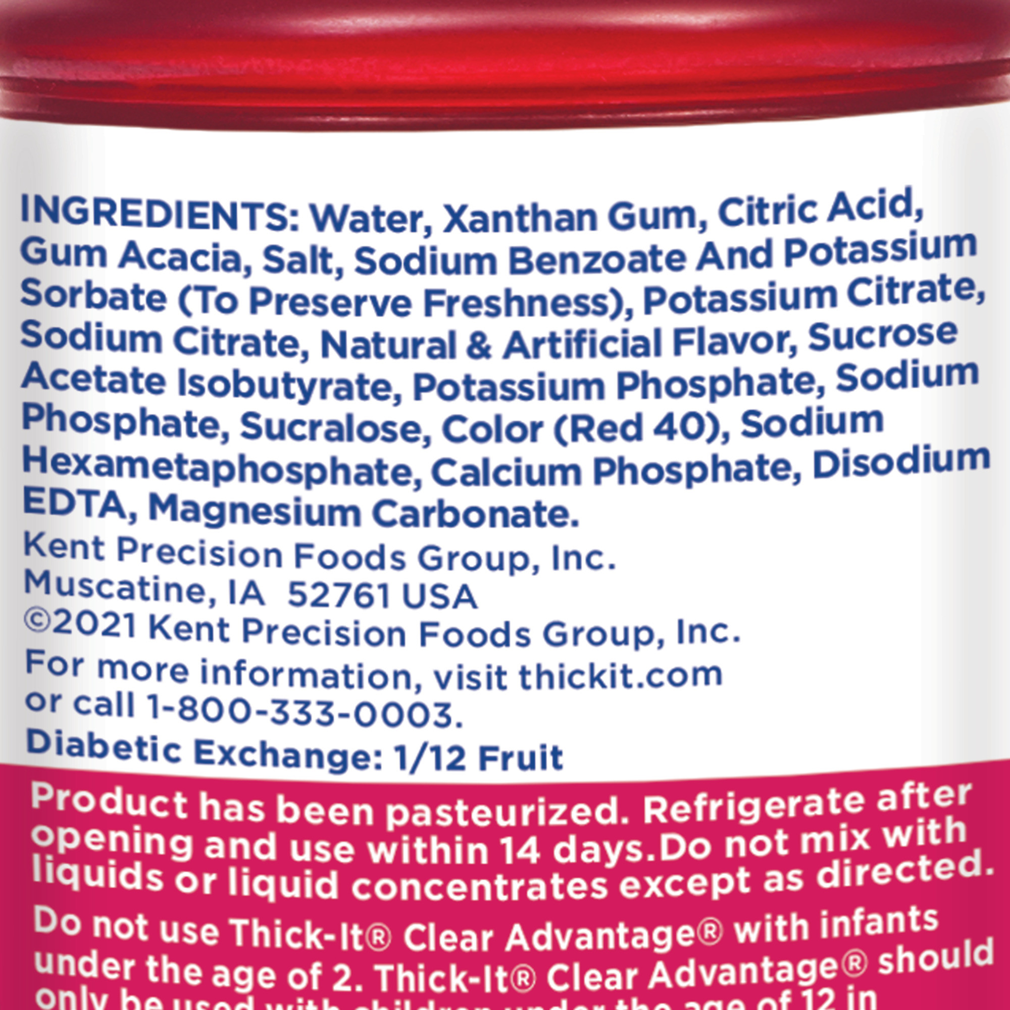 Thick-It Clear Advantage Plus Electrolytes Thickened Beverage, Fruit Punch Flavor