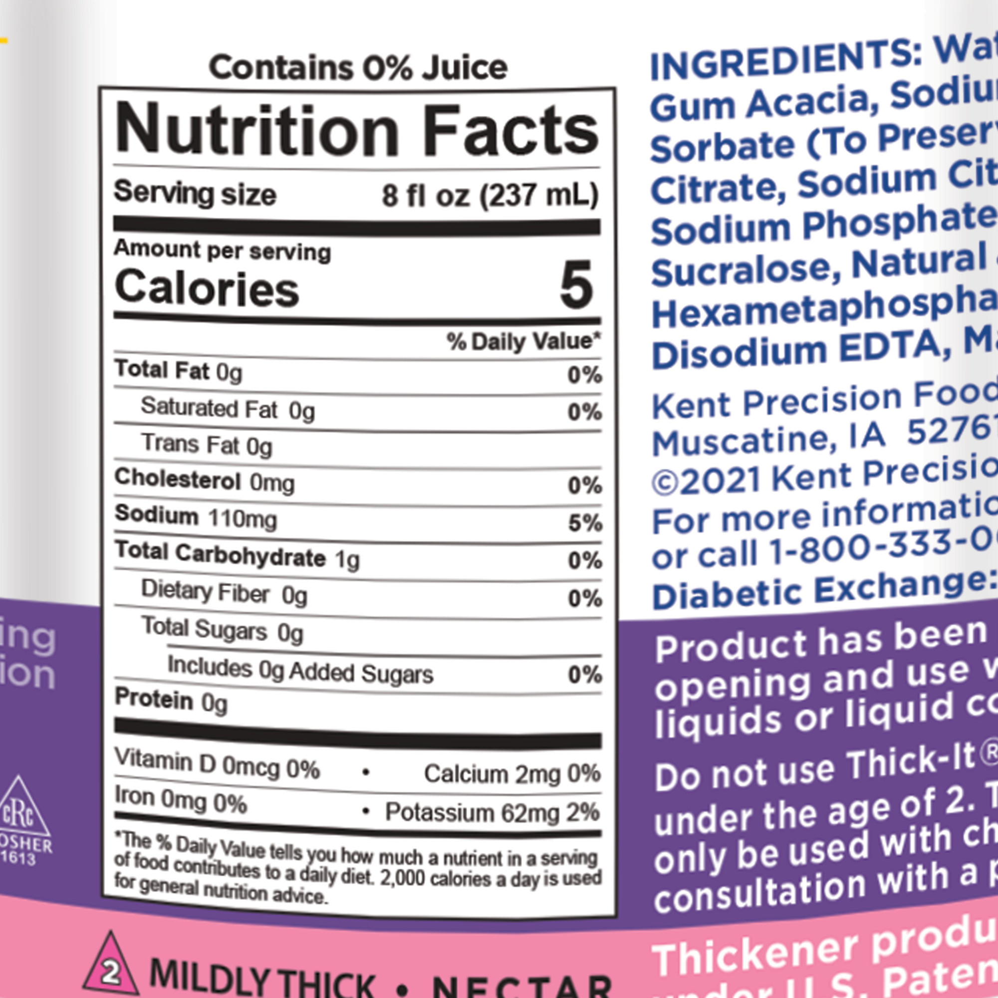 Thick-It Clear Advantage Plus Electrolytes Thickened Beverage, Grape Flavor