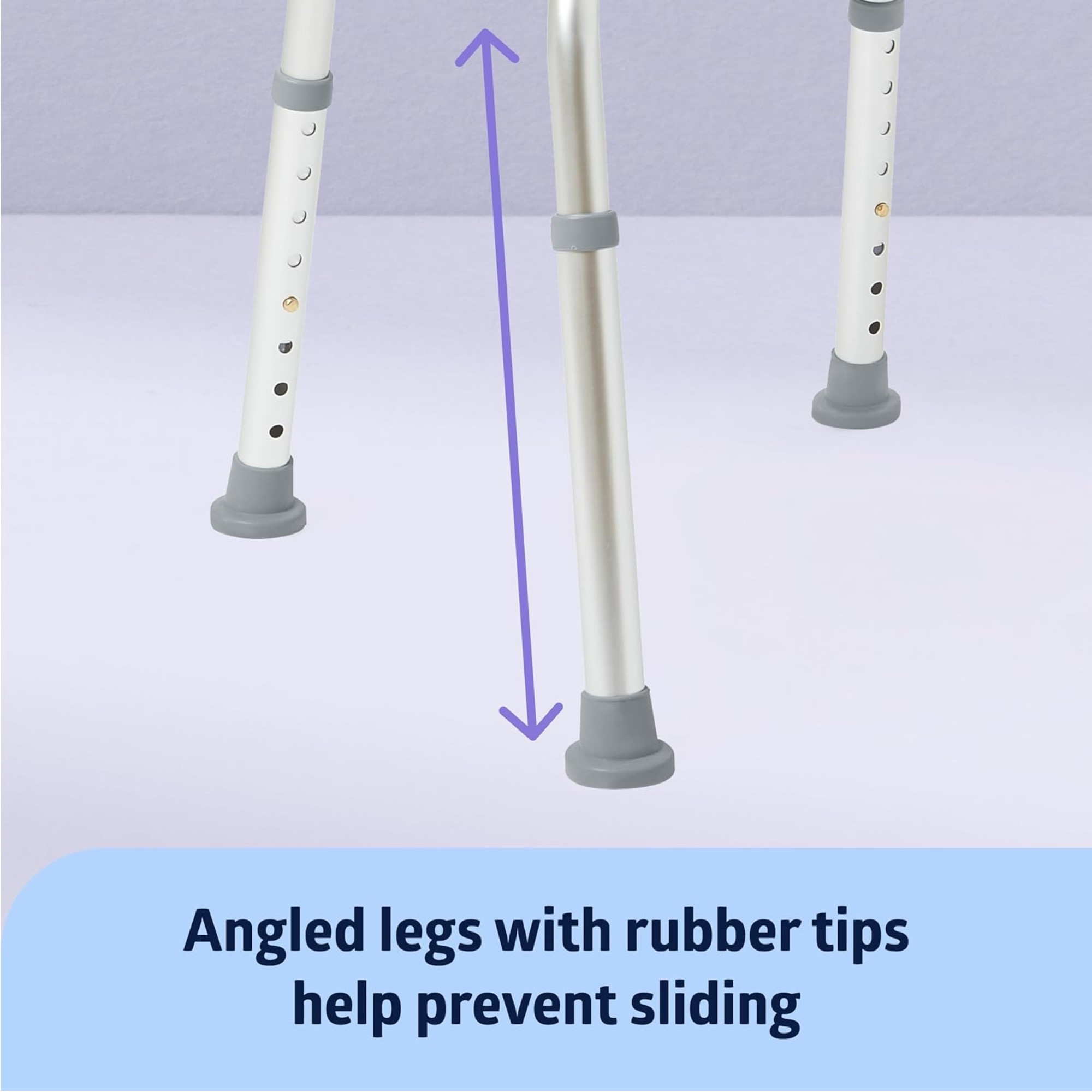 Medline Aluminum Shower Bench without Back