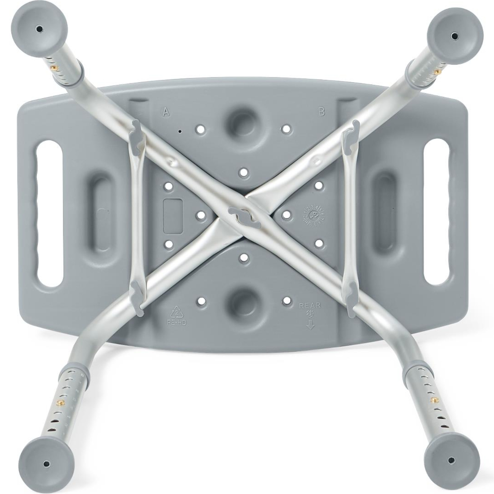 Medline Aluminum Shower Bench without Back