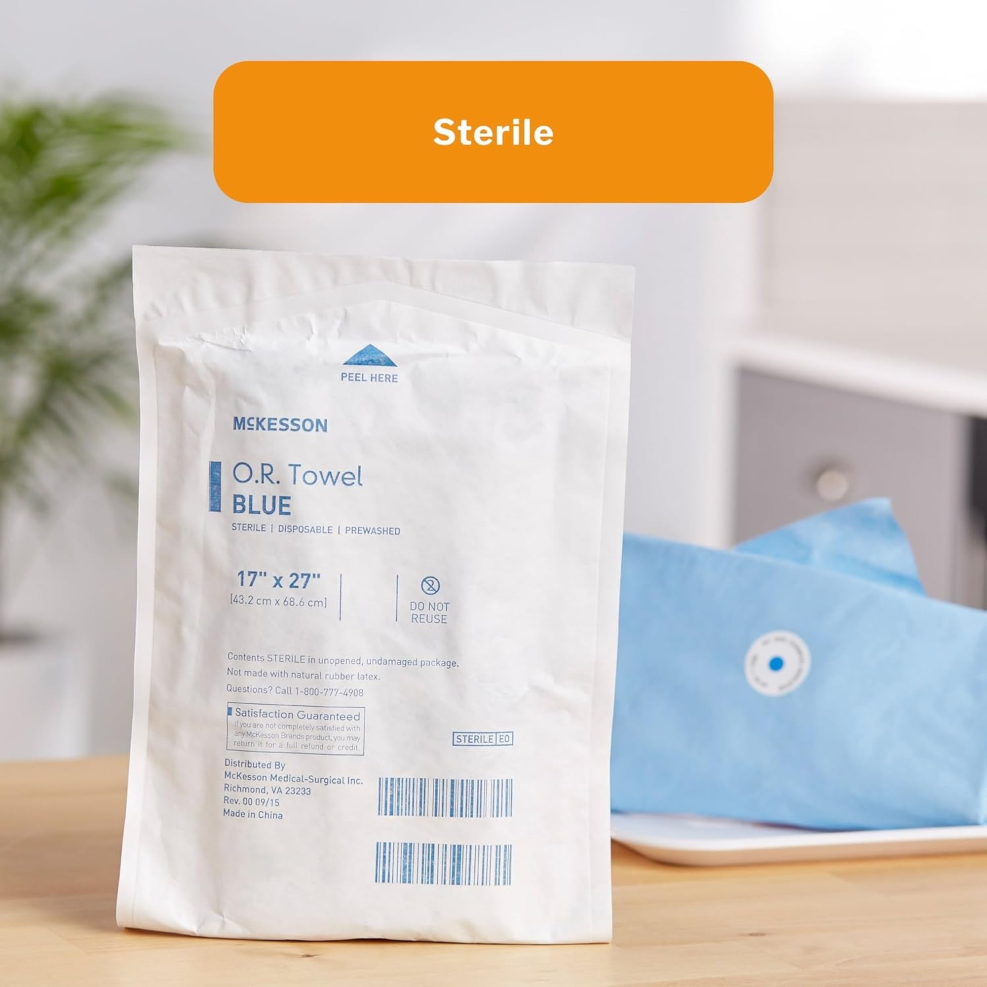 McKesson O.R. Towel, Blue