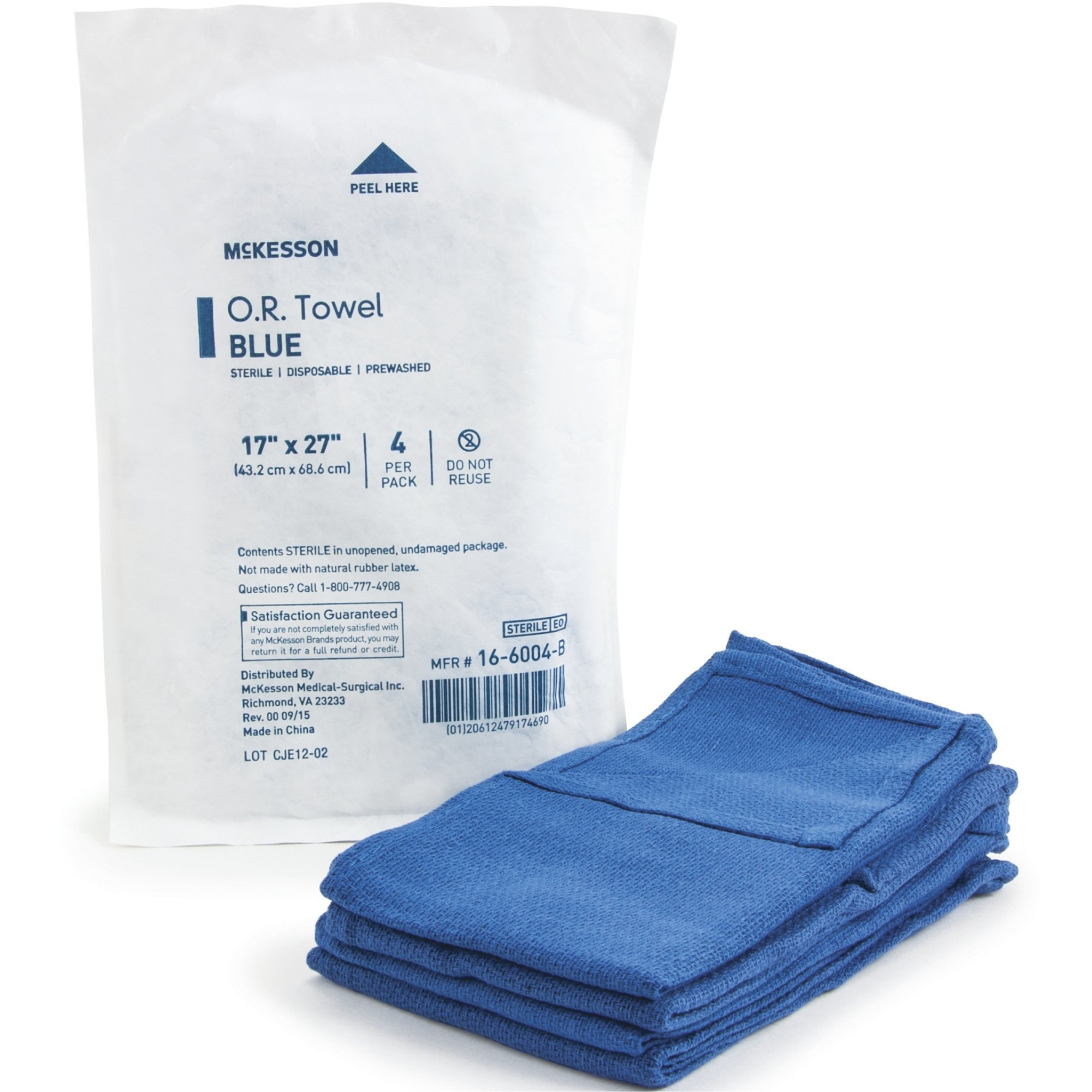 McKesson O.R. Towel, Blue