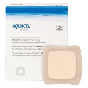 Aquacel Adhesive Foam Dressing, 421149, 3" X 5" - Box of 10