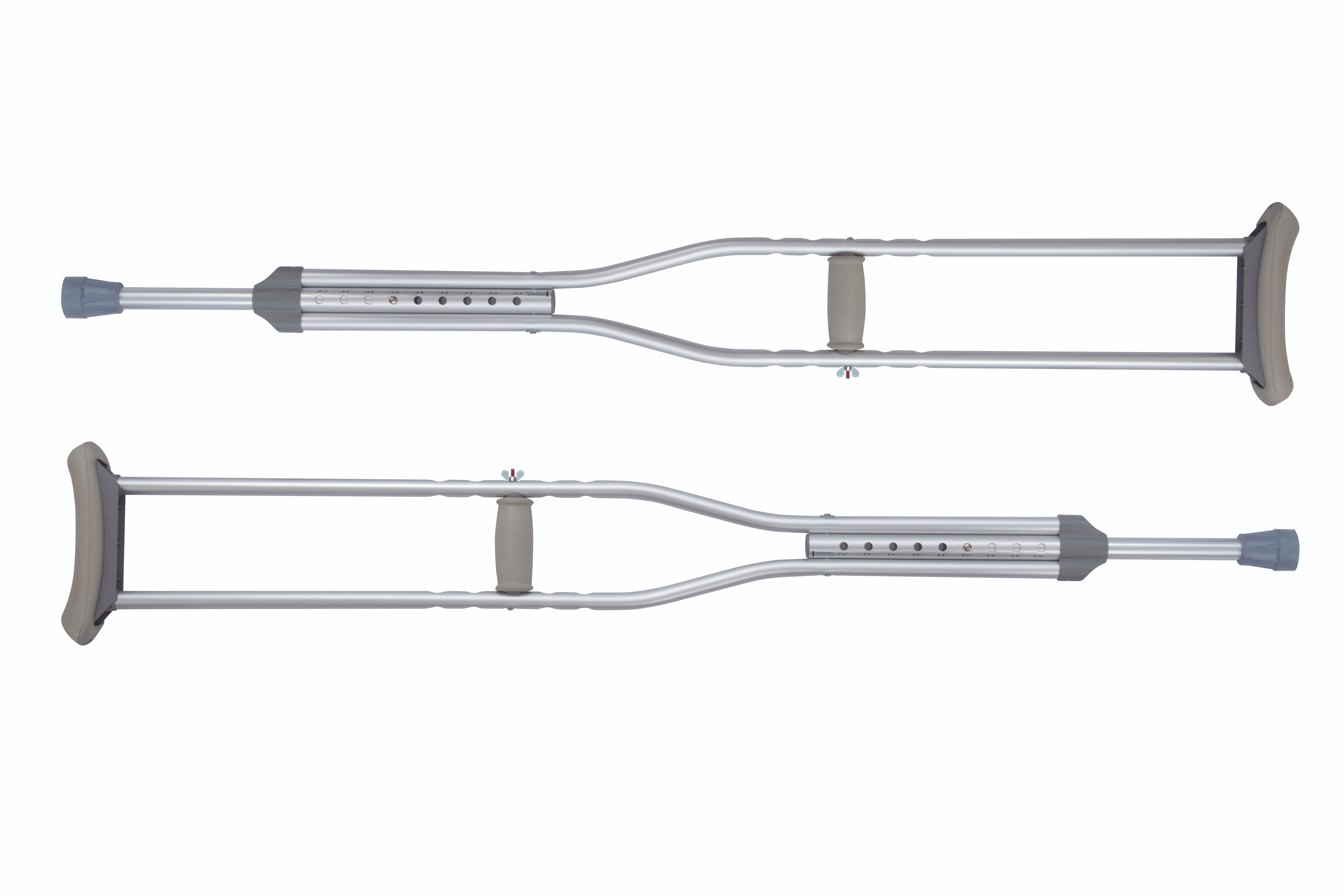 ProCare Aluminum Frame Adult Underarm Crutches, 79-91337, 1 Pair