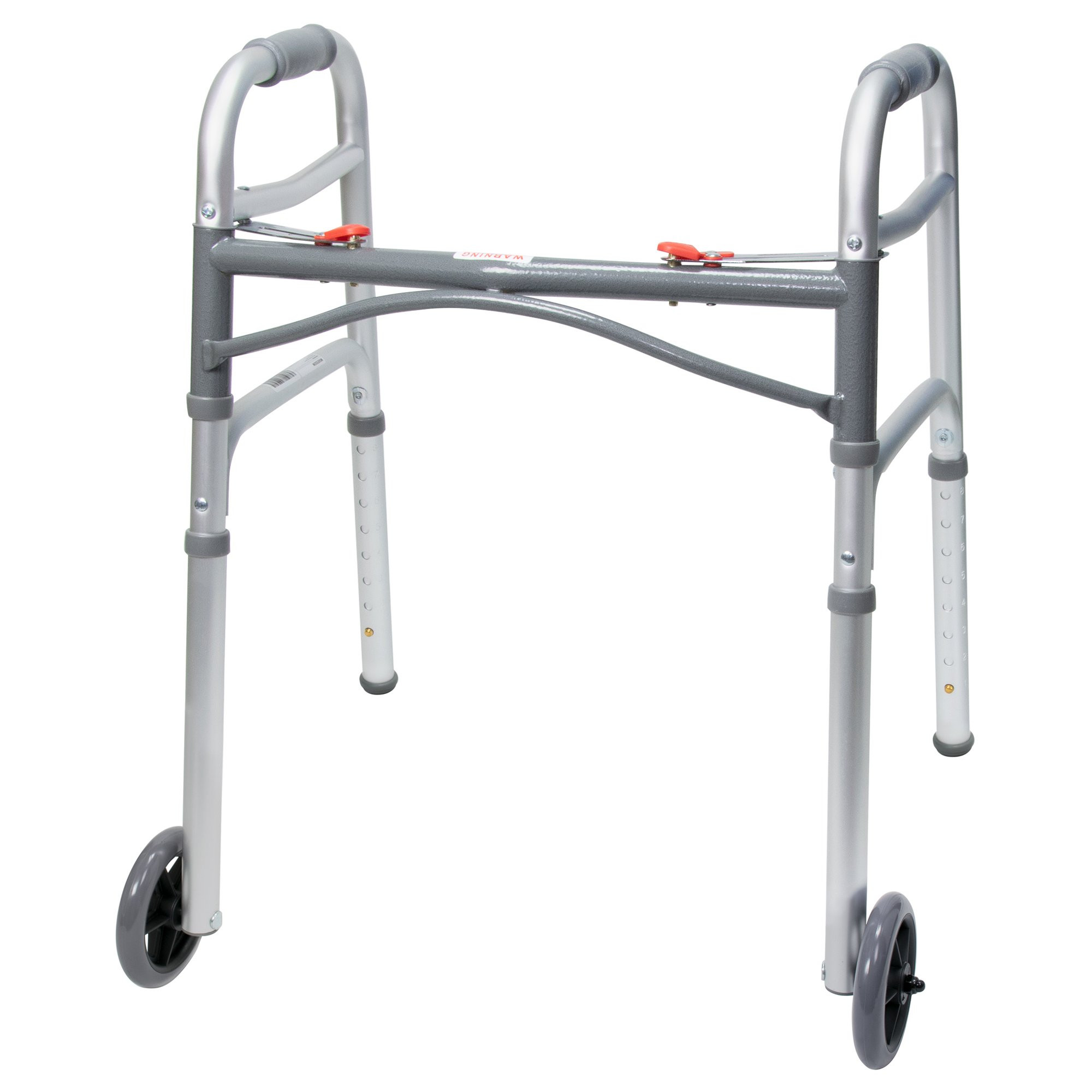 McKesson Junior Folding Walker with 5 inch Wheels