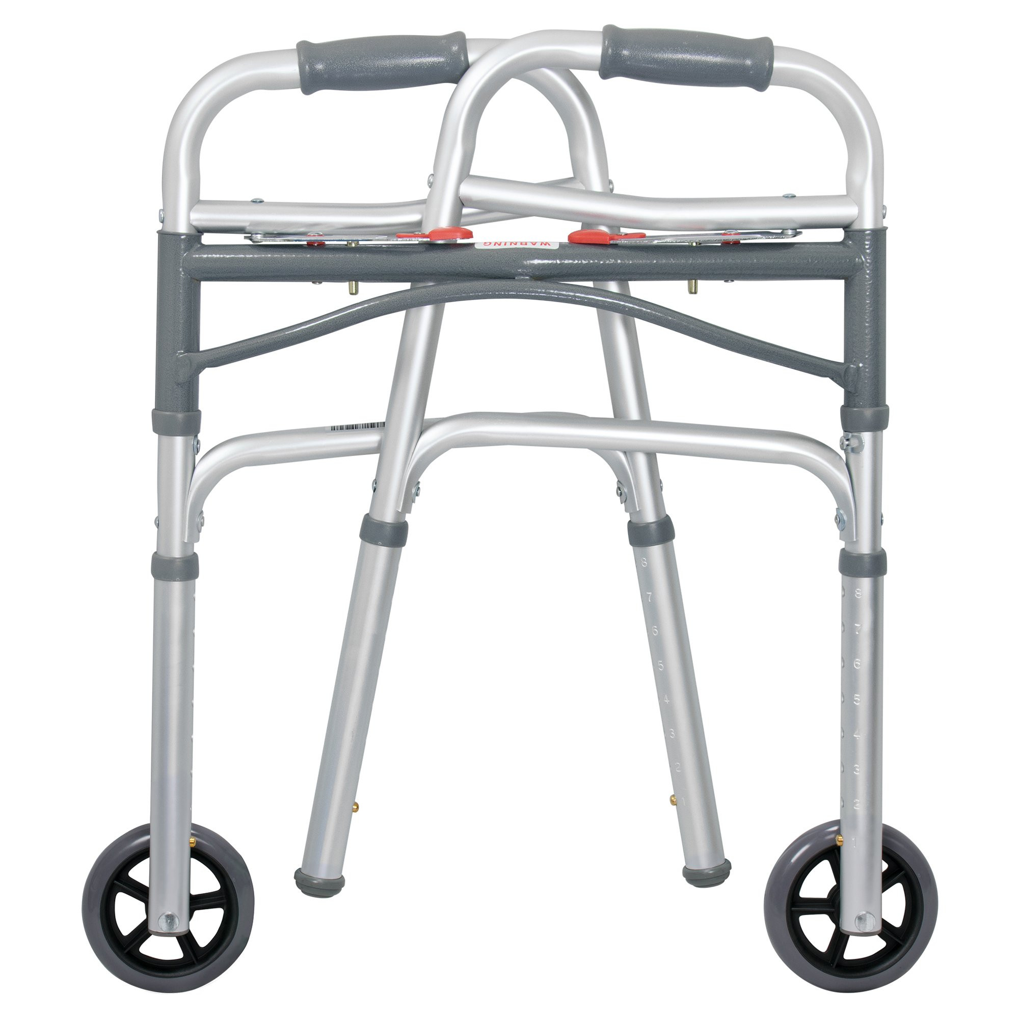 McKesson Junior Folding Walker with 5 inch Wheels