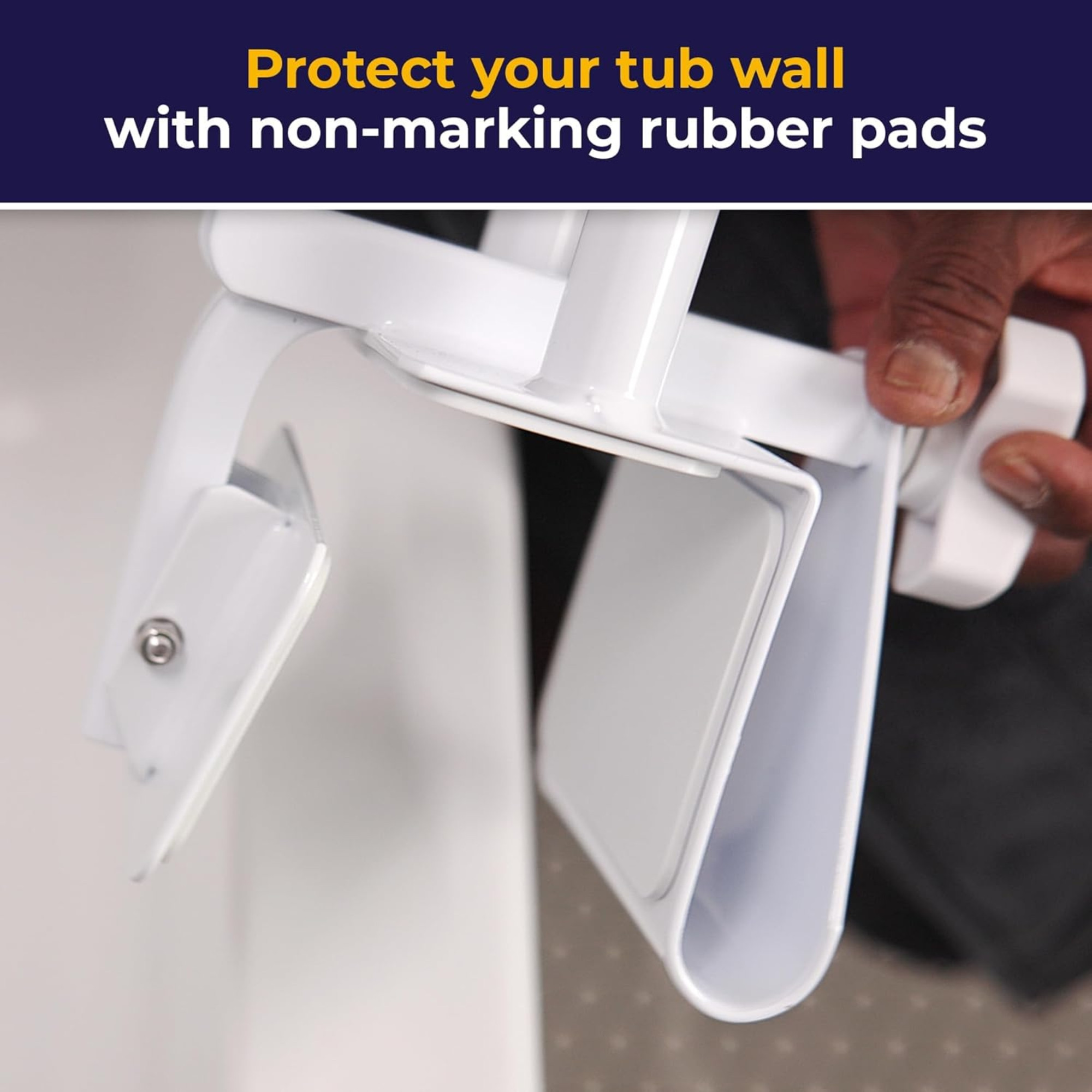 Drive Adjustable Height Clamp-On Tub Rail