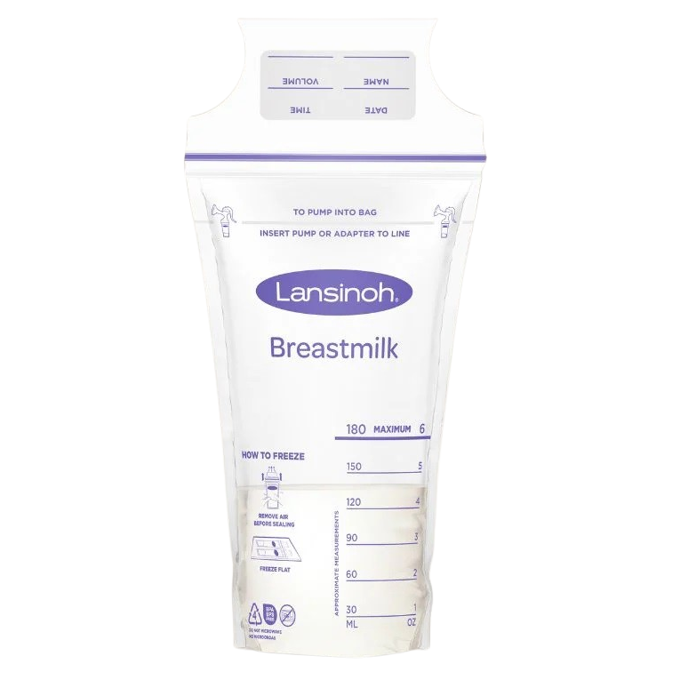 Lansinoh Breast Milk Clear Storage Bag, 6 oz.