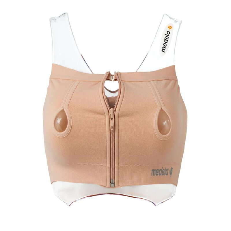 Medela Easy Expression Breast Pump Bustier, 67941, Medium - Nude - 1 Each