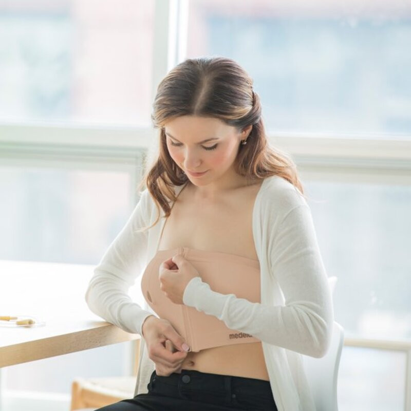 Medela Easy Expression Breast Pump Bustier, 67942, Large - Nude - 1 Each