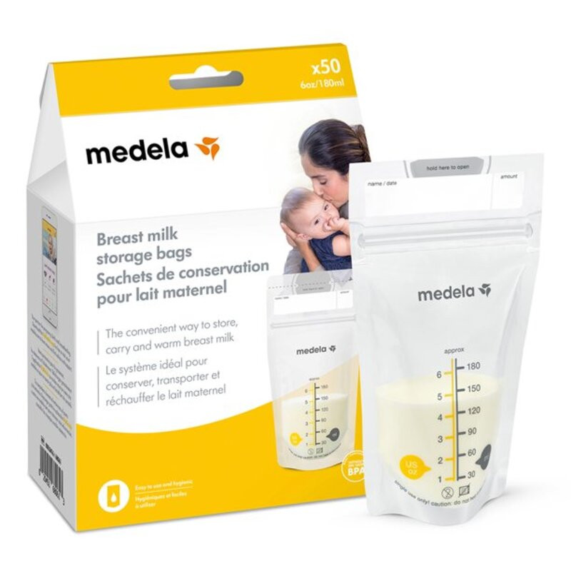 Medela Breast Milk Storage Bag, 68061, Box of 50