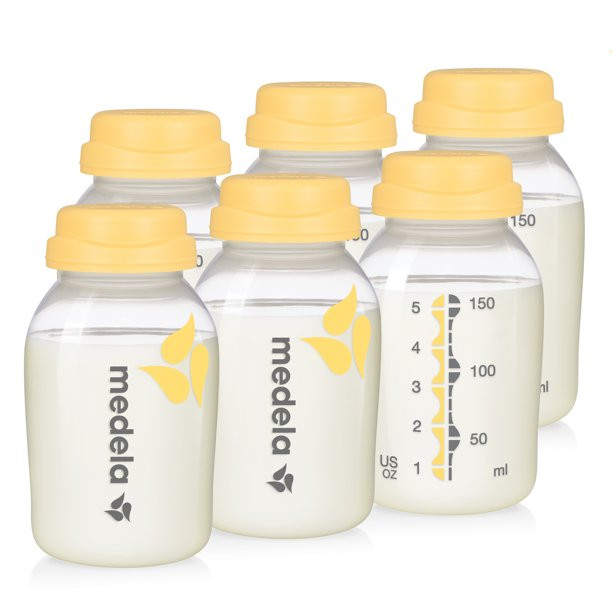 Medela Breast Milk Bottles without Nipples, 5 oz