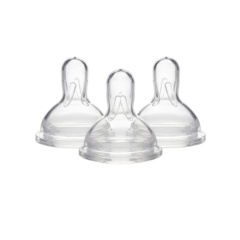 Medela Slow Flow Wide Base Nipples, 87133, Pack of 3