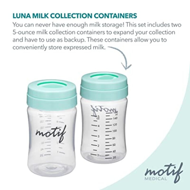 Motif Luna Milk Collection Containers, 5 oz