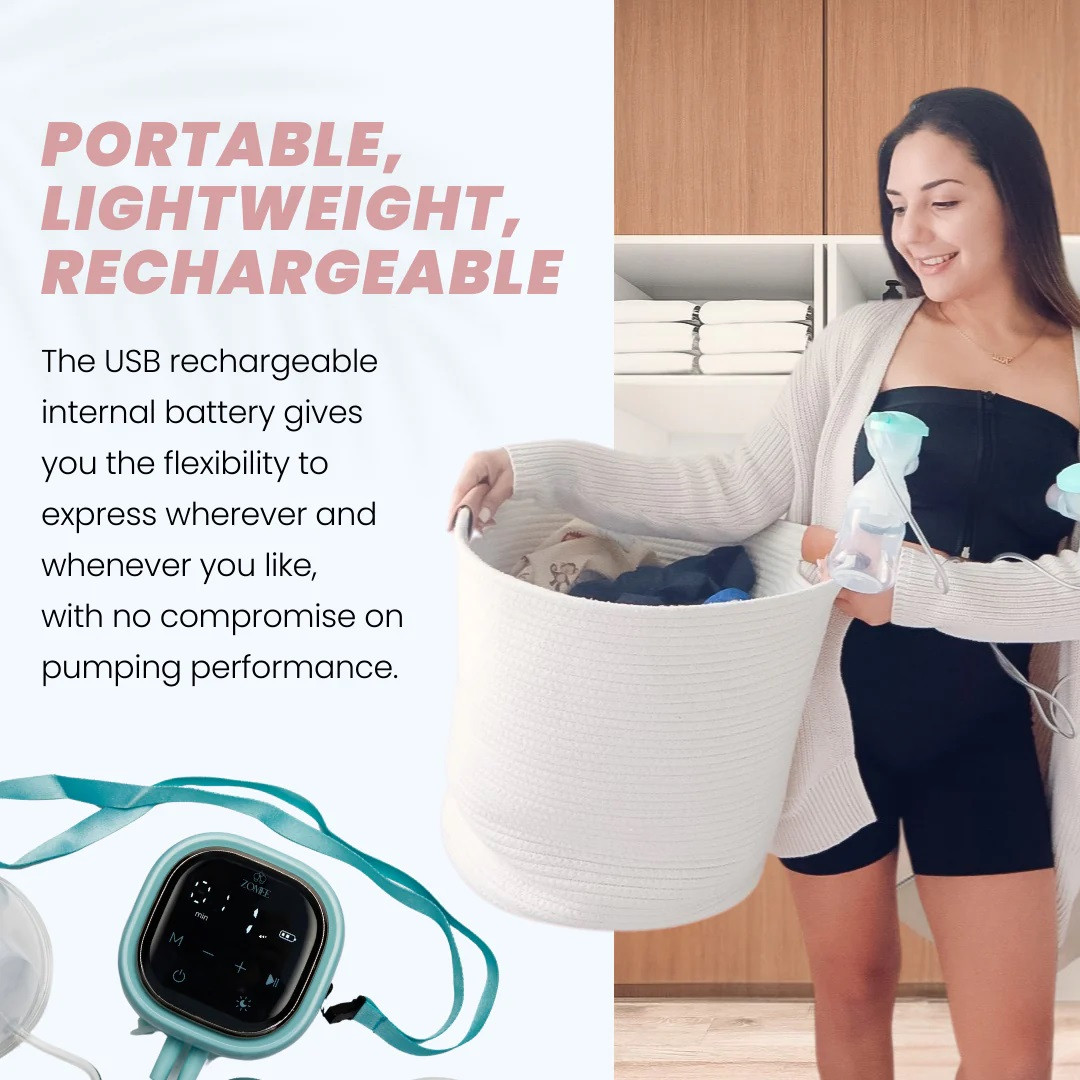 Unimom Zomee Z2 Smart Double Electric Breast Pump With Tote Kit