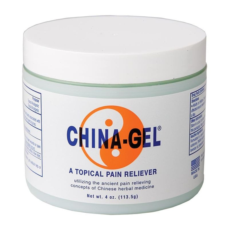 China-Gel Topical Pain Reliever, 10004, 4 oz.  Jar - 1 Each