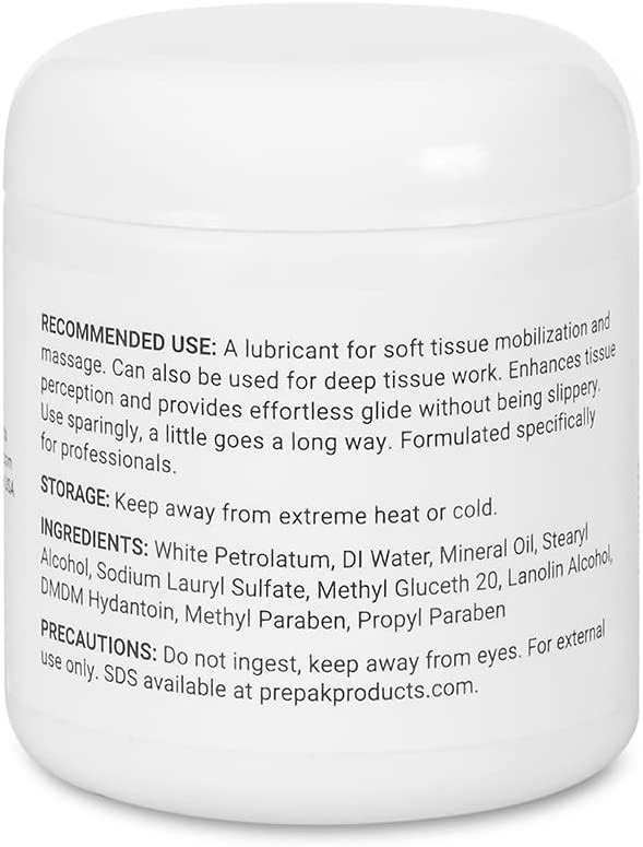 Free-Up Massage Cream, back