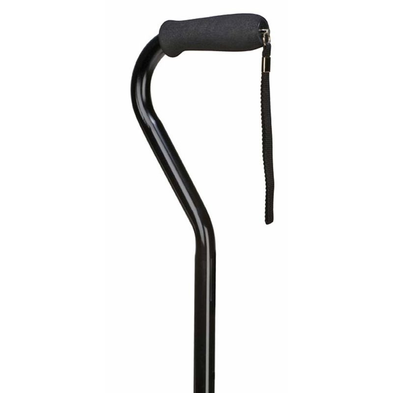 BodyMed Aluminum Adjustable Height Cane, ZZRADL177, Foam Grip / Offset (Adjusts 30.5" - 41") - 1 Each