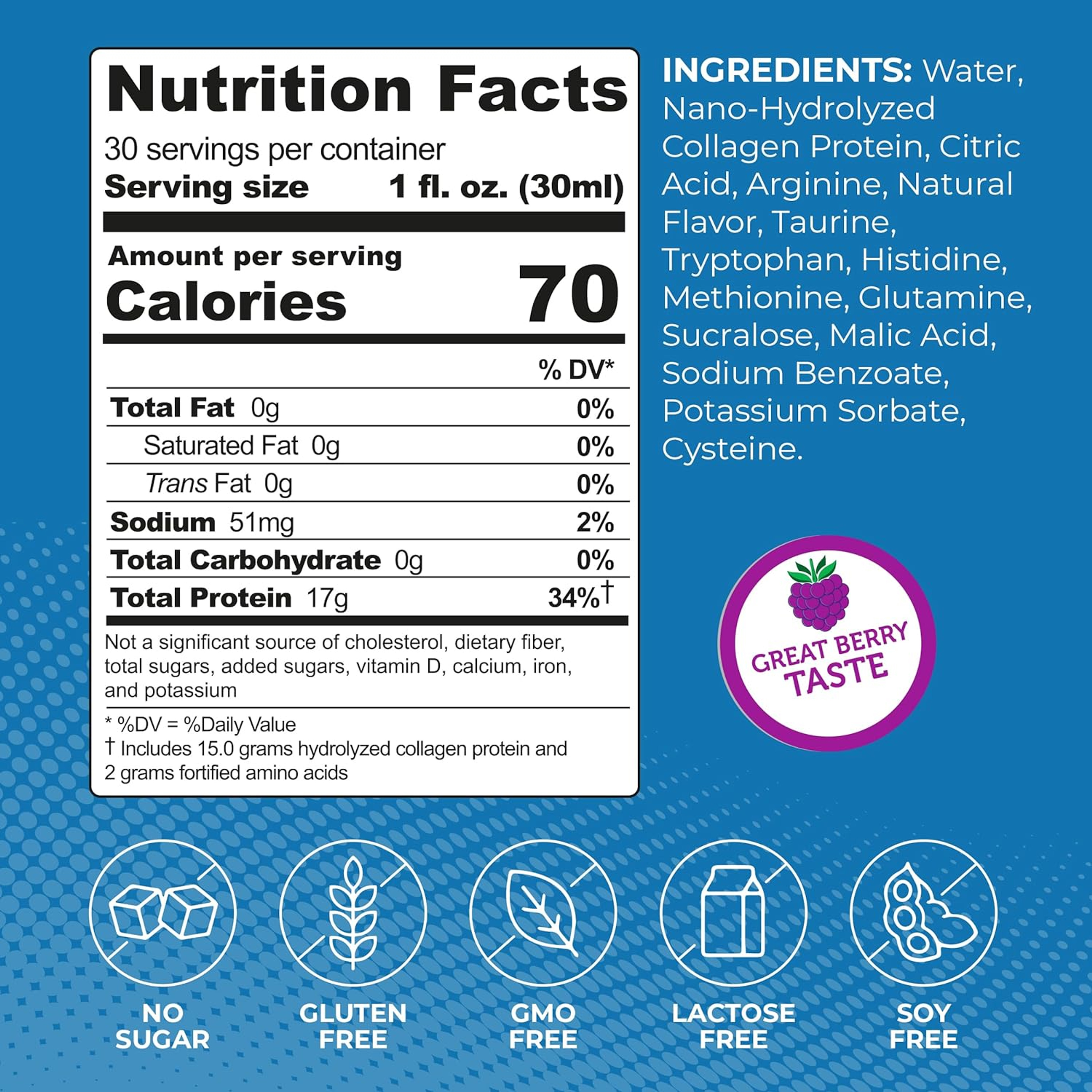 ProT Gold Liquid Collagen Protein, 30 oz. Bottle