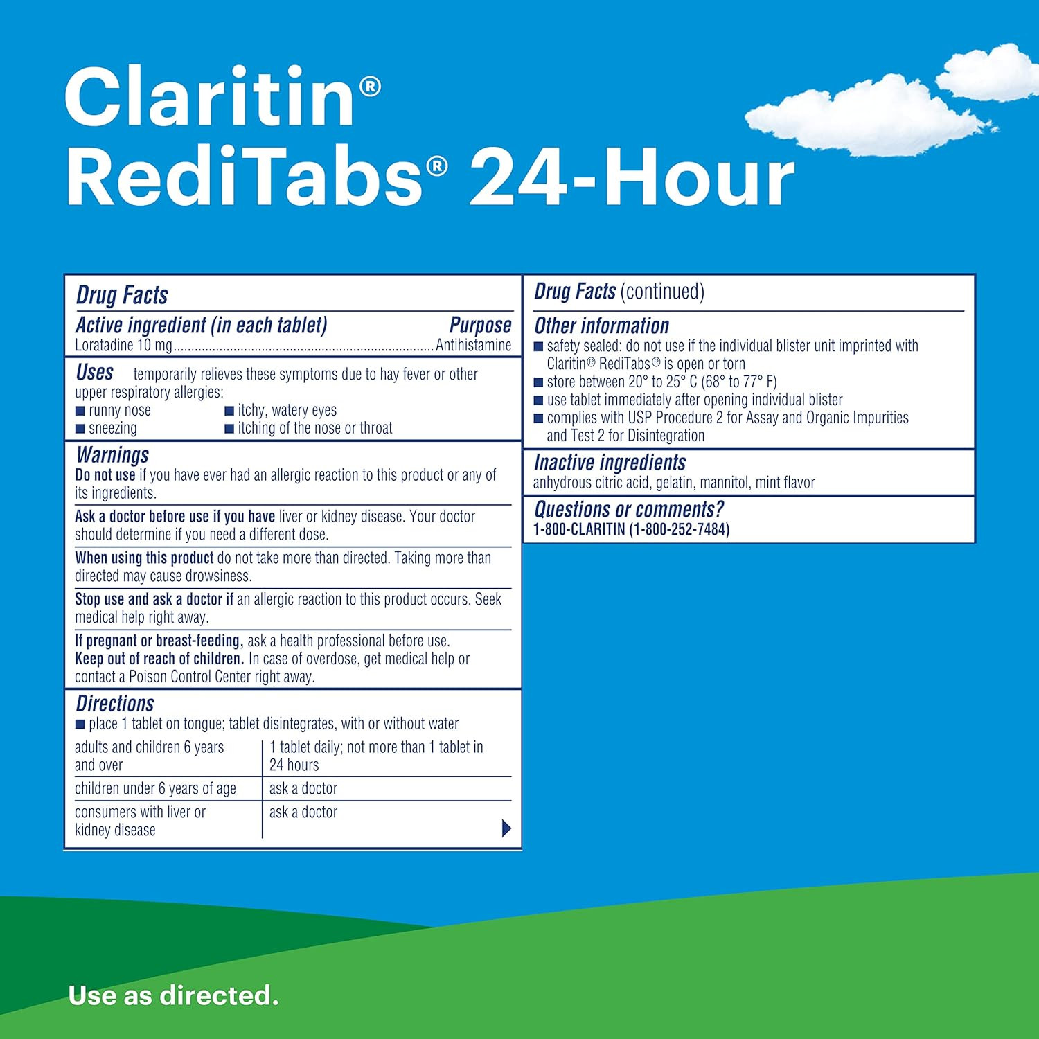 Claritin 24 Hour Allergy Relief RediTabs