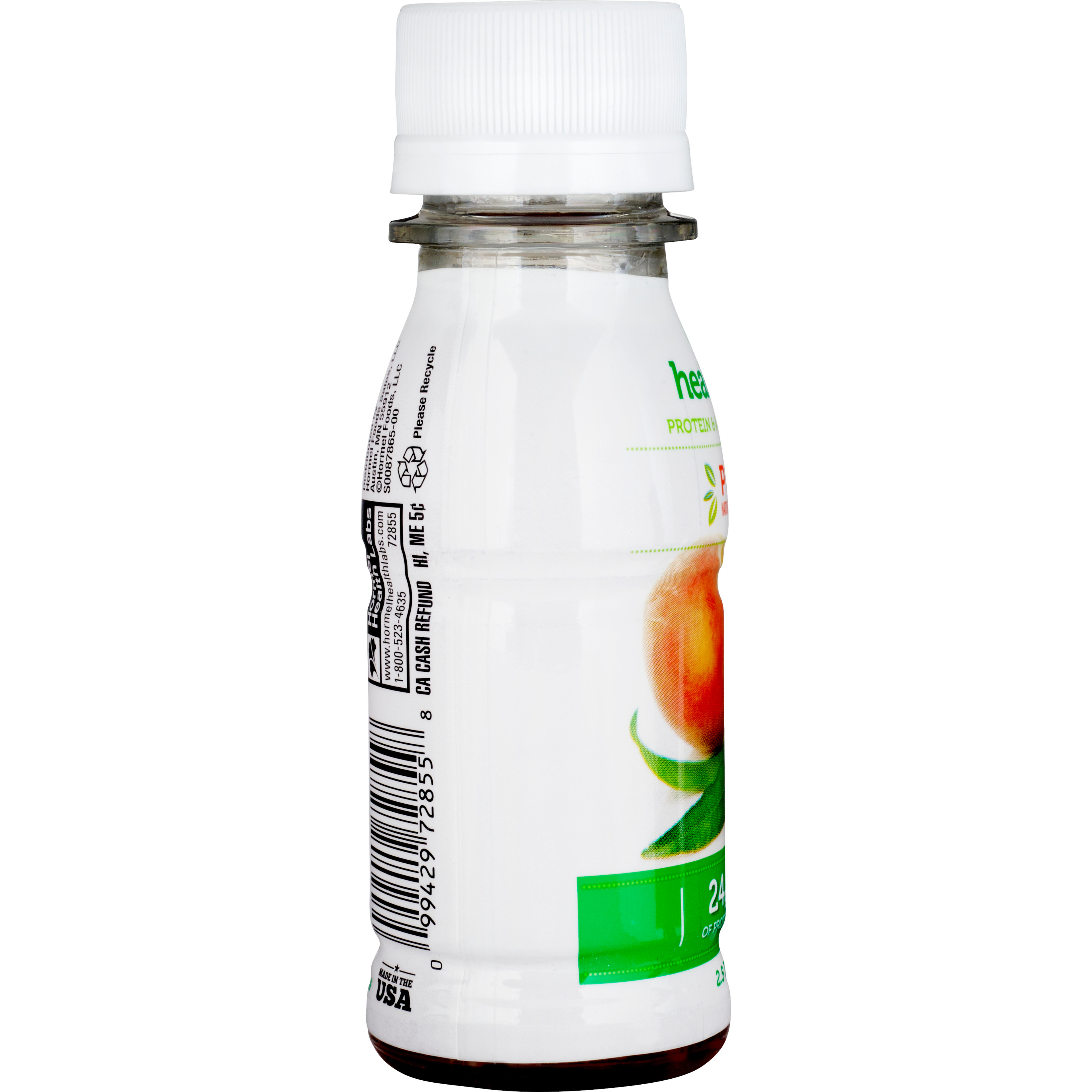 Healthy Shot Protein Supplement, Peach Flavor, 2.5 oz.