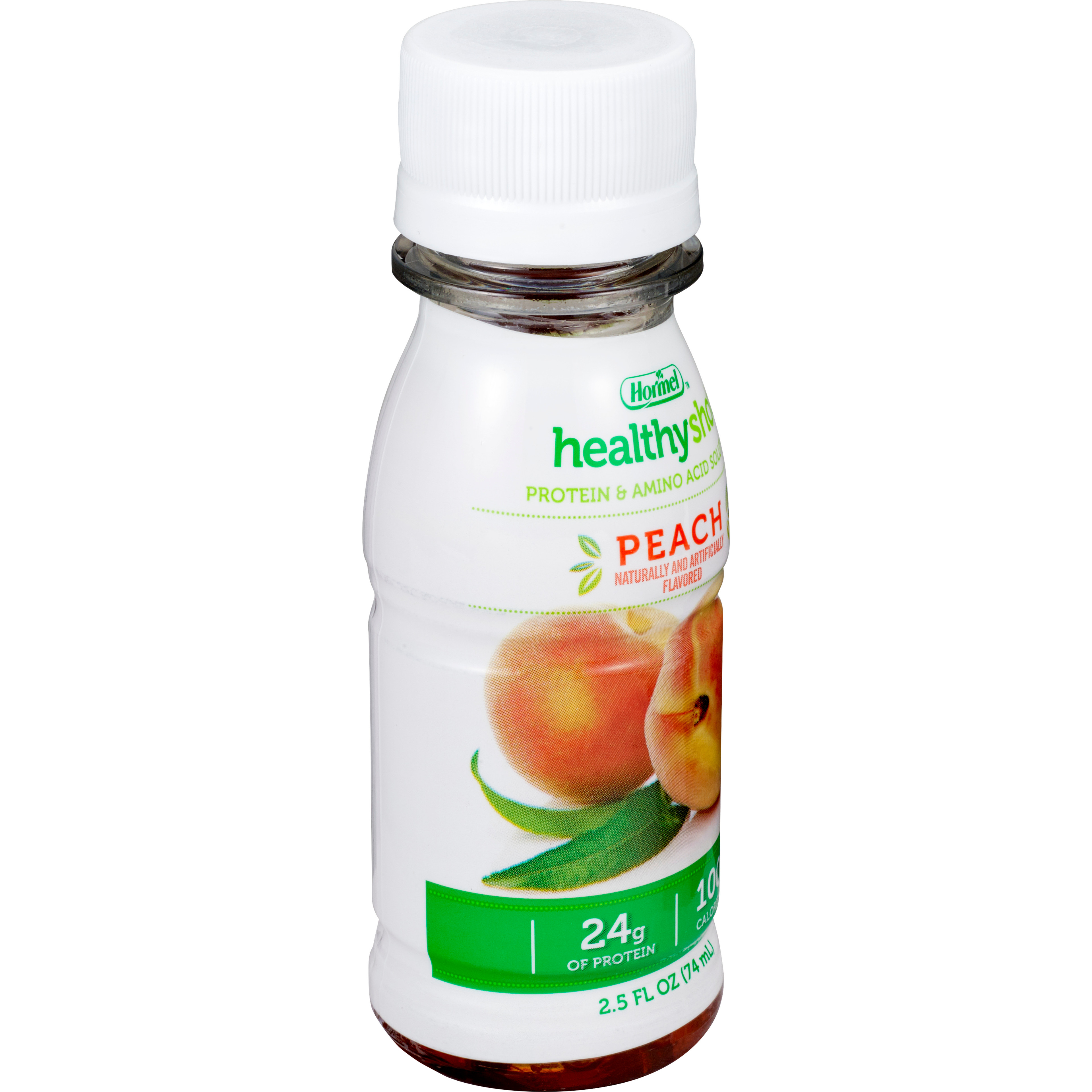 Healthy Shot Protein Supplement, Peach Flavor, 2.5 oz.