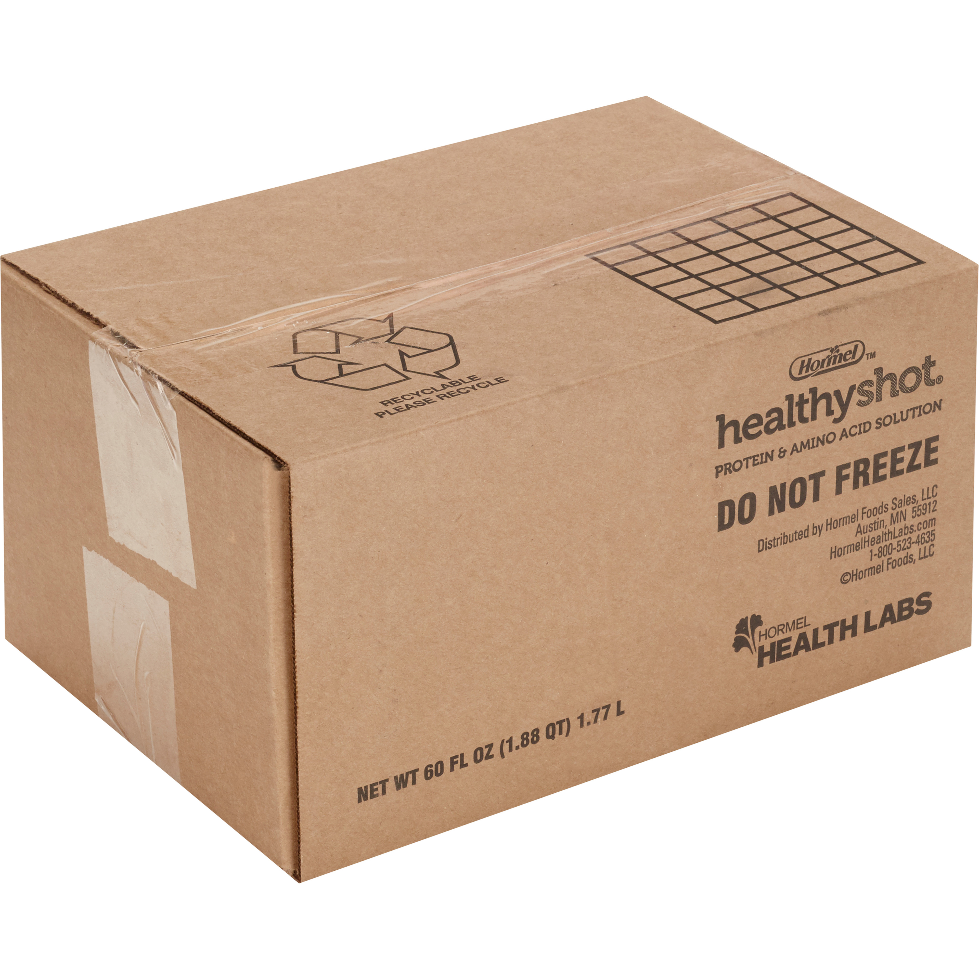 Healthy Shot Protein Supplement, Peach Flavor, 2.5 oz.