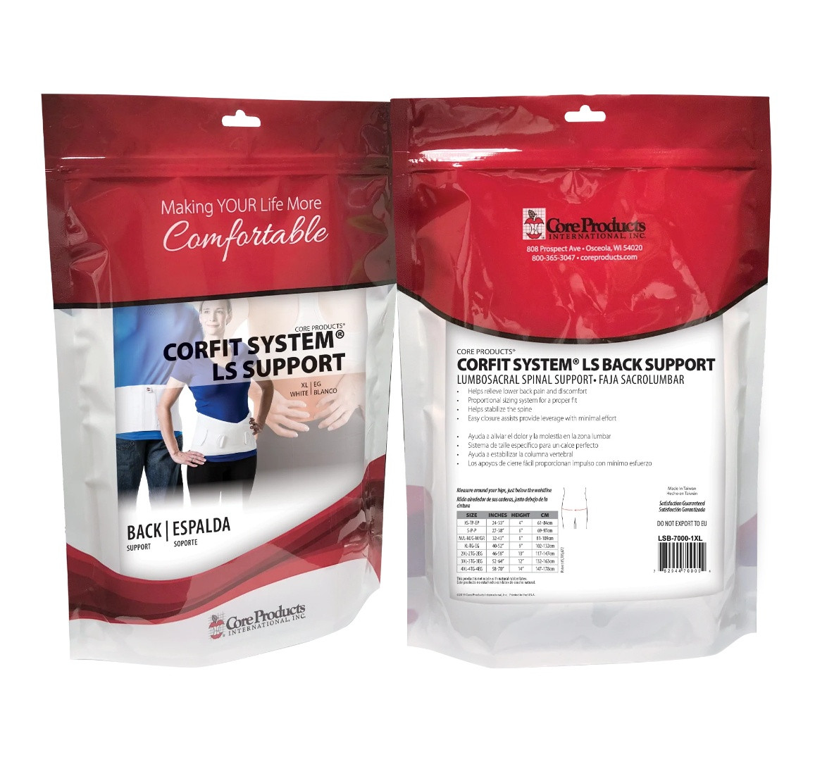 CorFit System LS Back Support