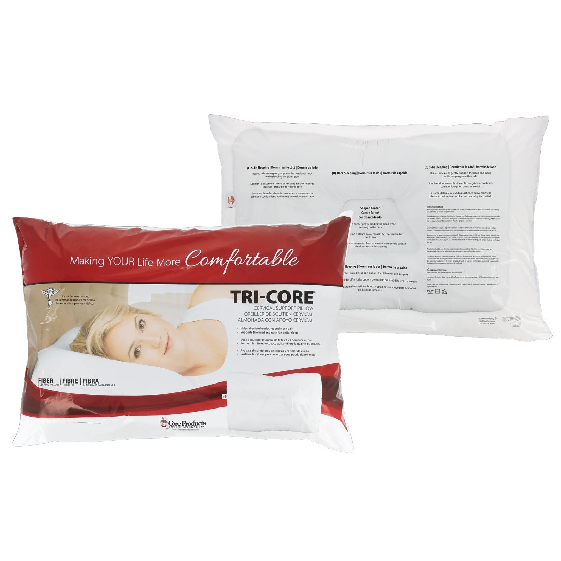 Tri-Core Cervical Support Pillow