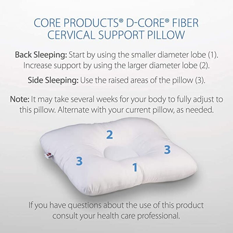 Core Products D-Core Fiber Support Pillow