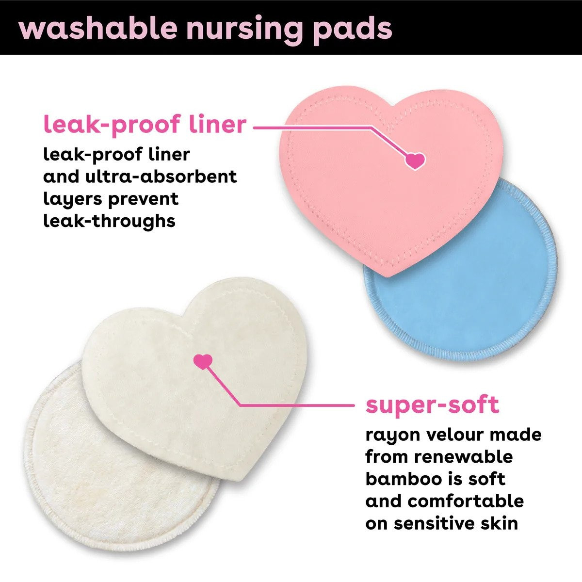 Bamboobies Washable Nursing Pads