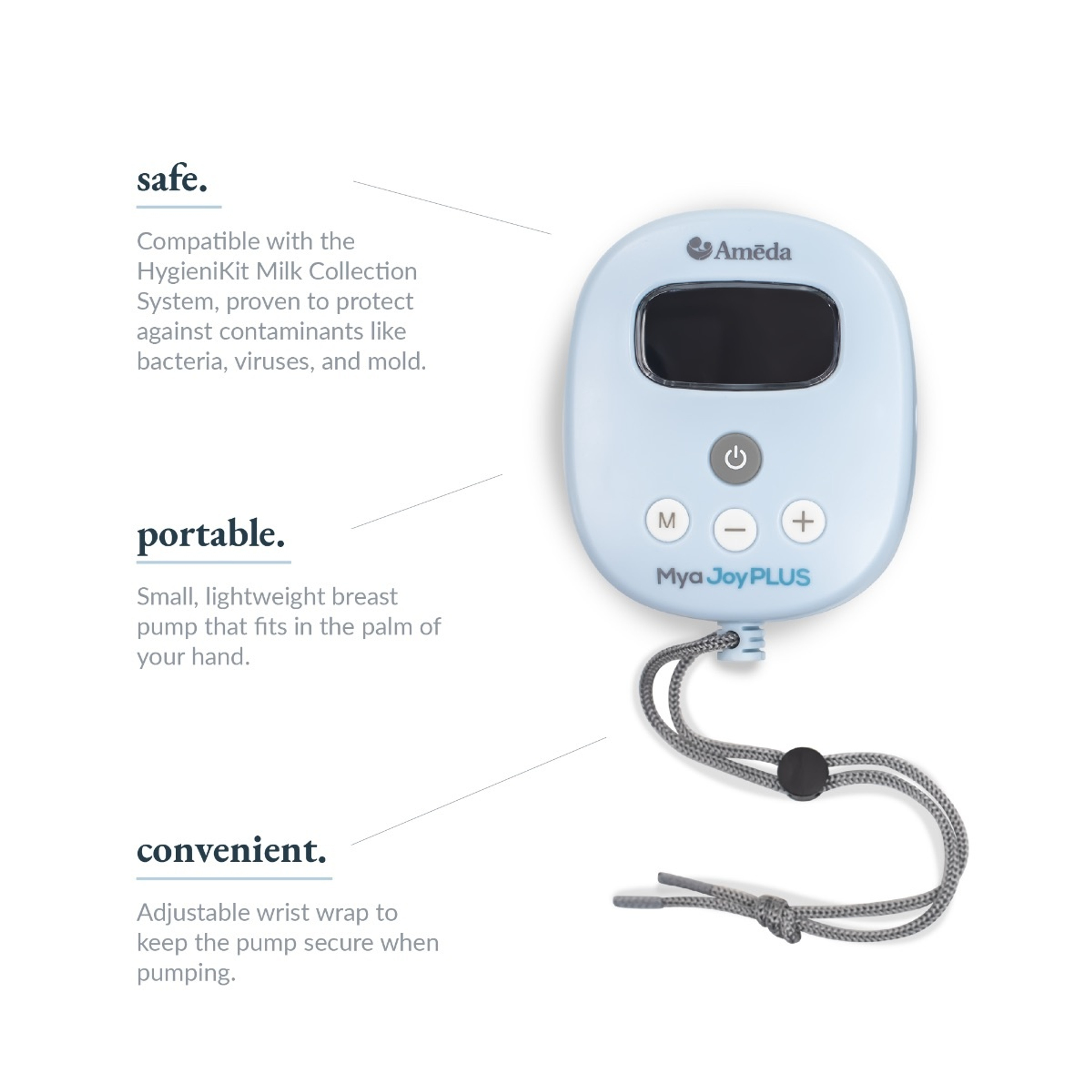 Ameda Mya Joy PLUS Portable Double Breast Pump