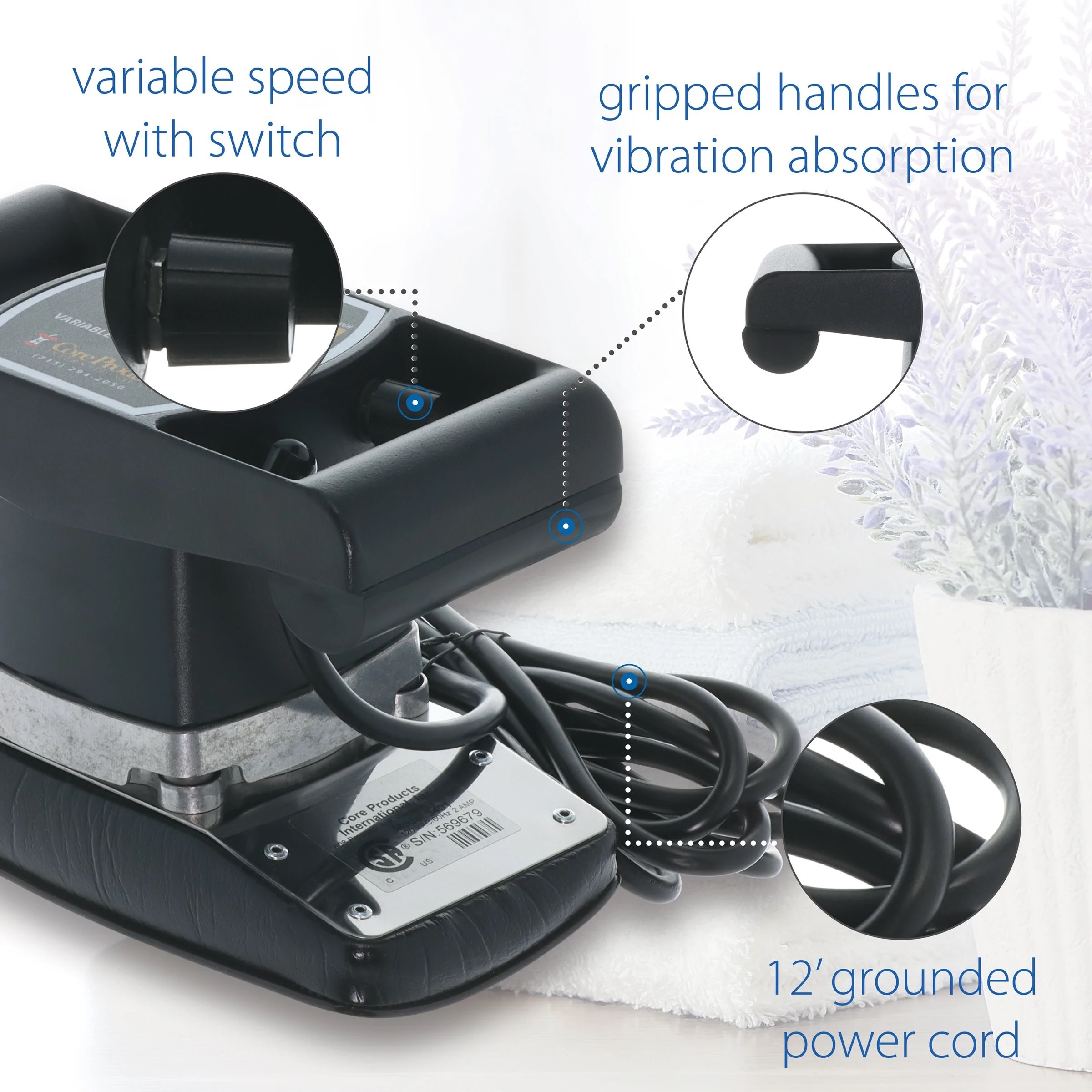 Core Products Jeanie Rub Variable Speed Massager