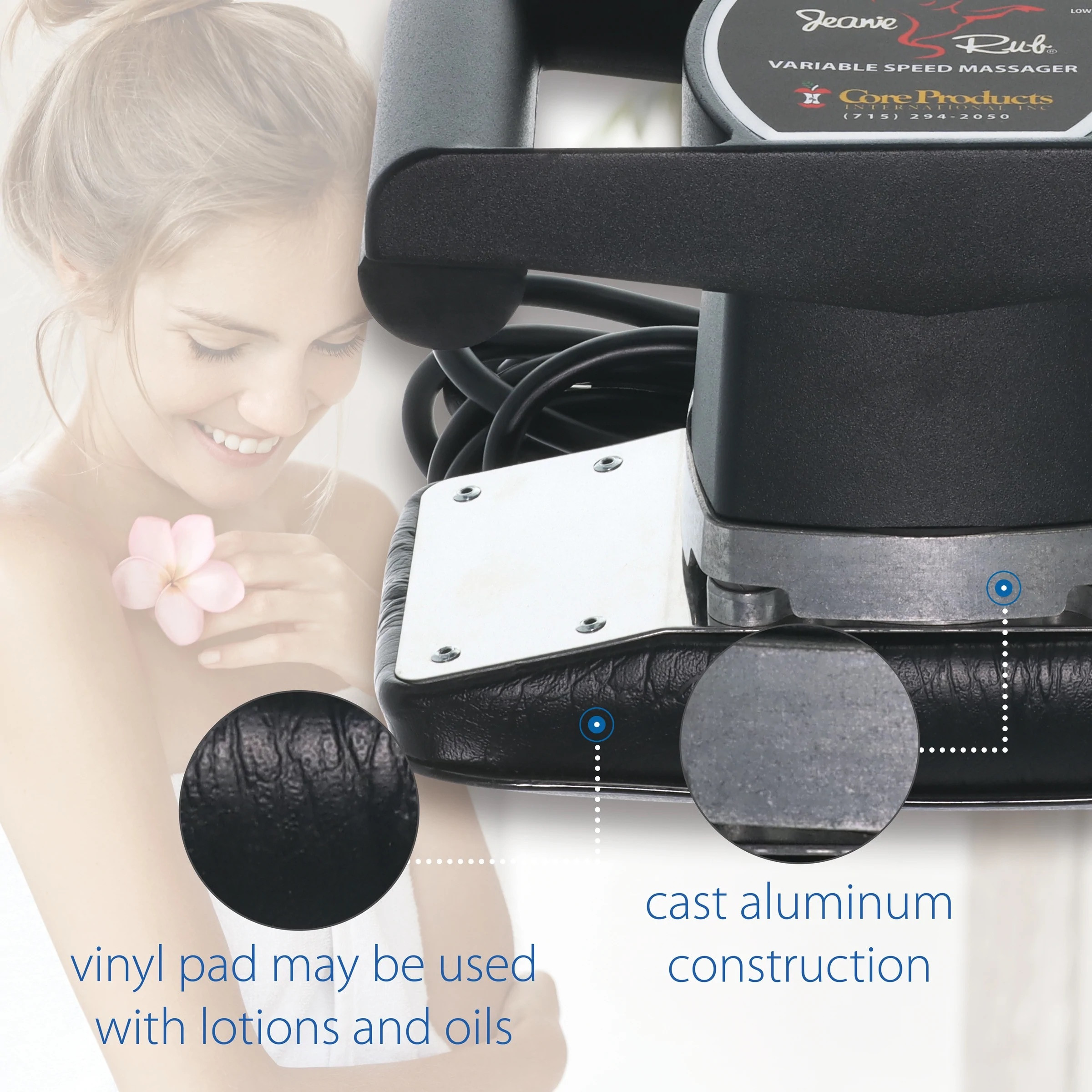 Core Products Jeanie Rub Variable Speed Massager