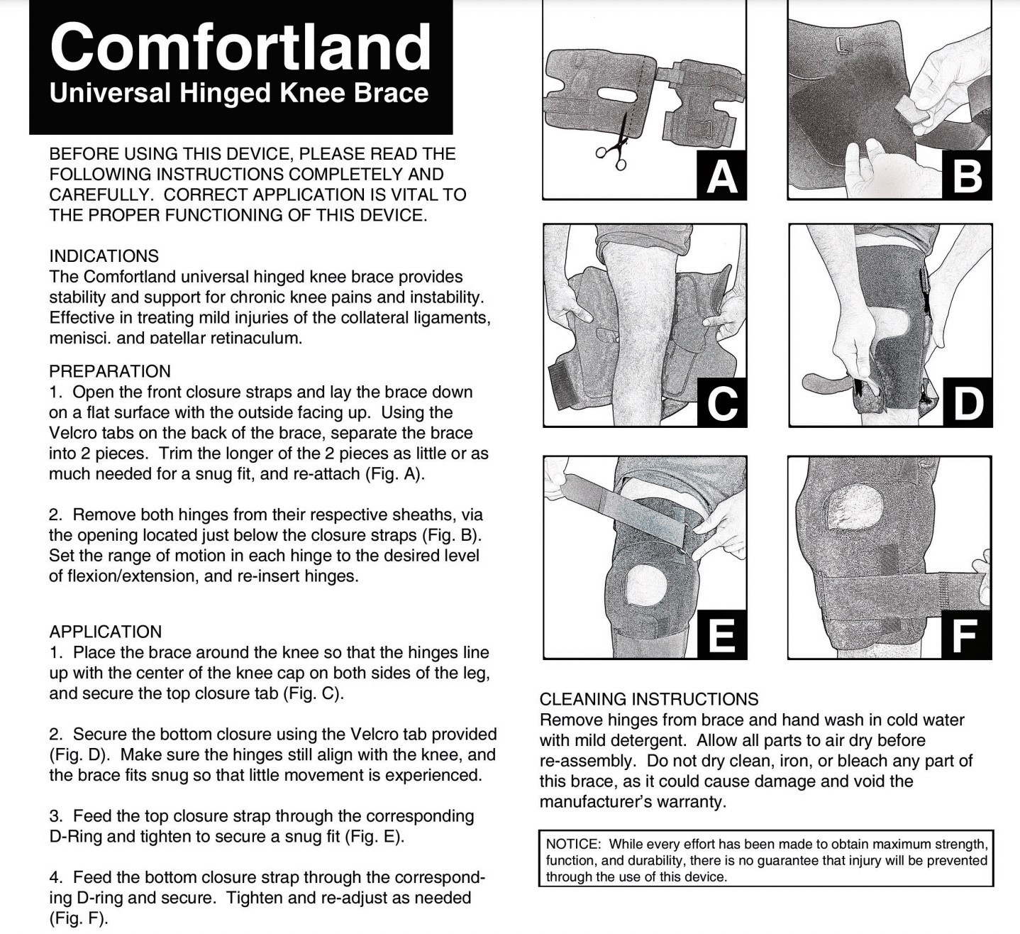 Comfortland Hinged Knee Brace