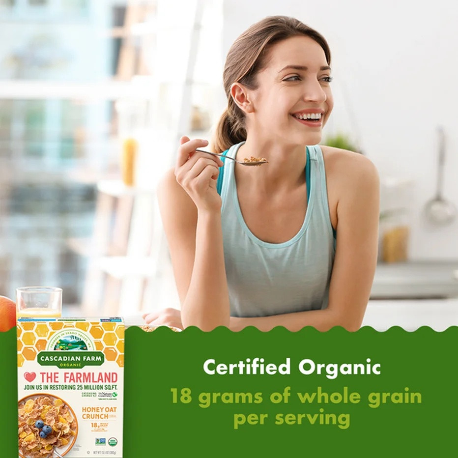 Cascadian Farm Organic Honey Crunch Oat Cereal