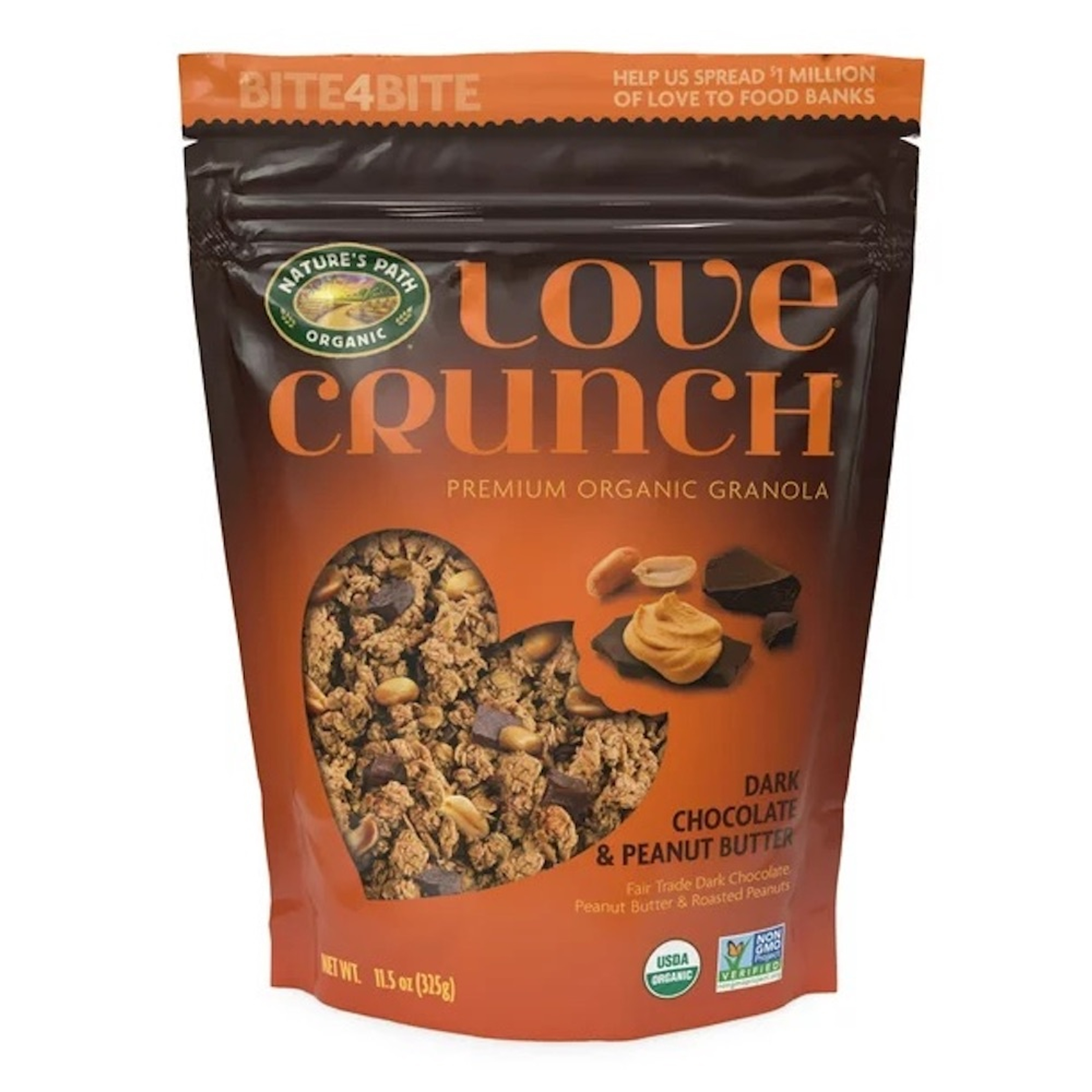 Love Crunch Dark Chocolate and Peanut Butter Granola