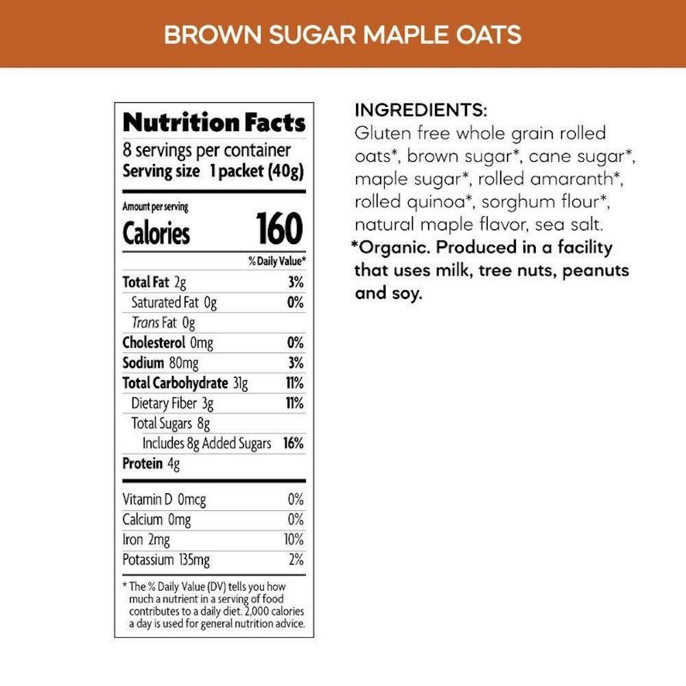 Nature's Path Brown Sugar Maple  Oatmeal