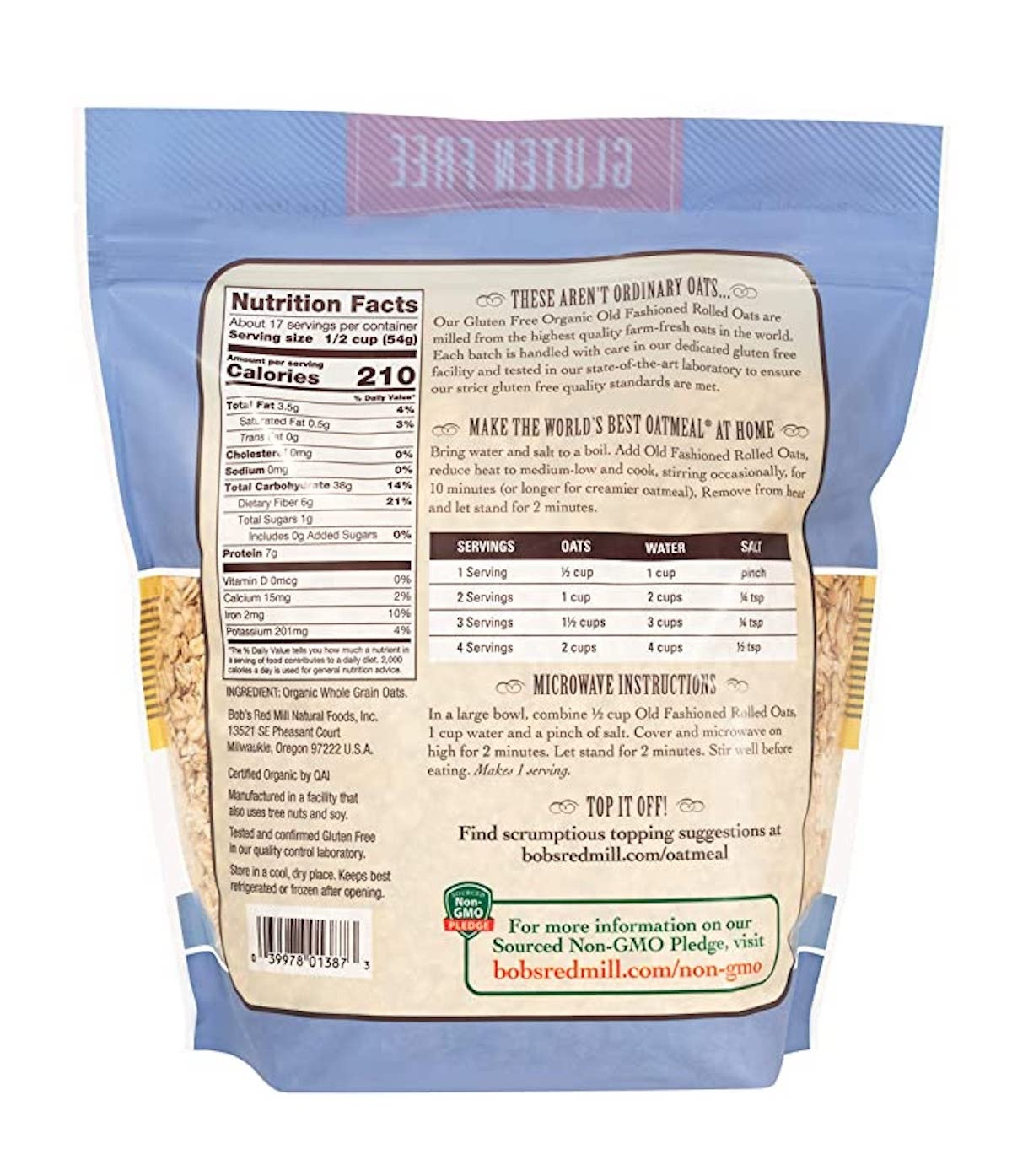 Bob's Red Mill Organic Old Fashioned Rolled Oats